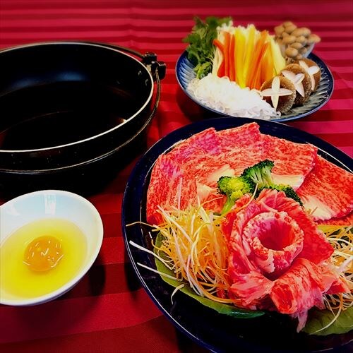 Hitachi beef sukiyaki