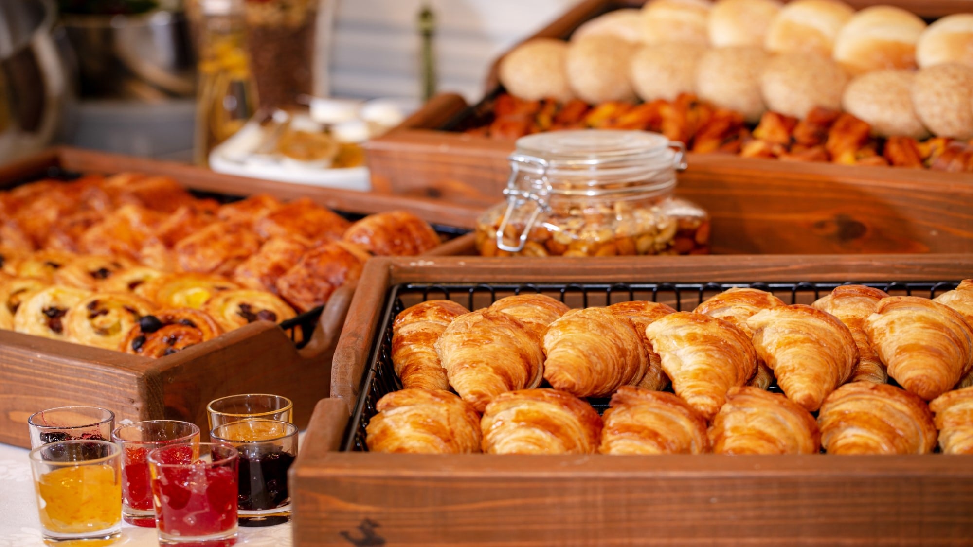 We offer a wide variety of breads.