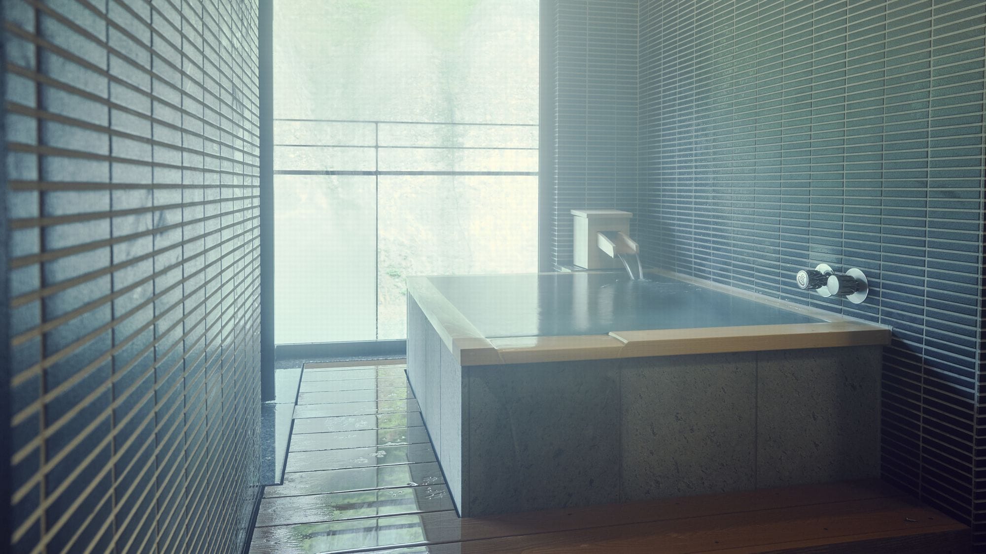 [Shisuitei] Guest room with semi-open-air bath (image)