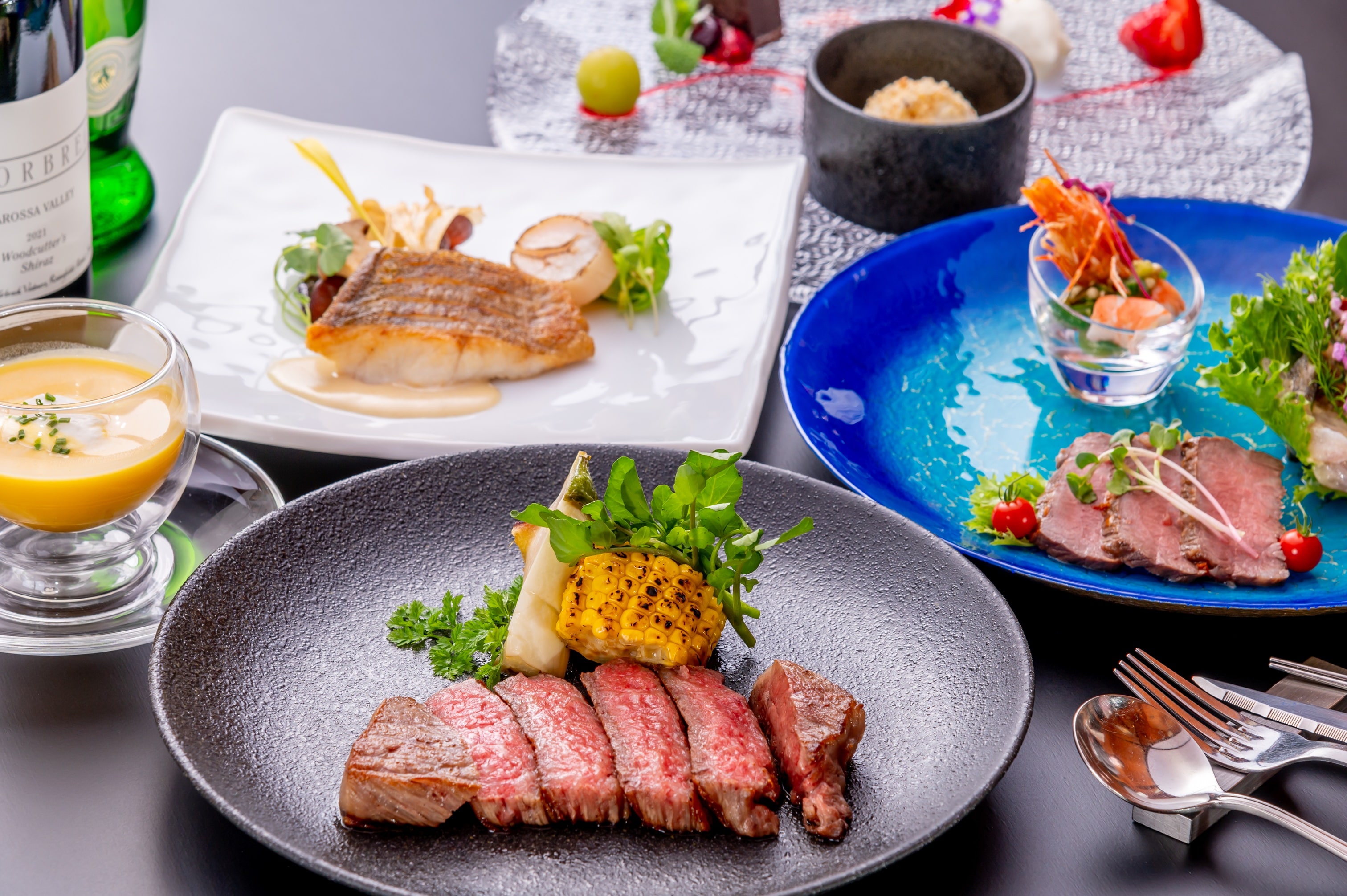 Specially selected Japanese black beef steak plan