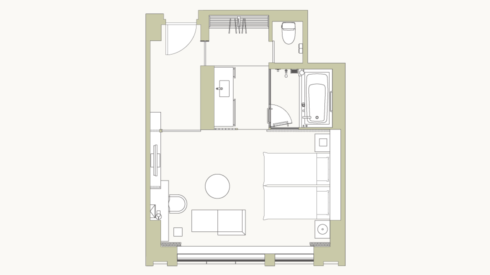 Deluxe Hollywood Twin - Floorplan