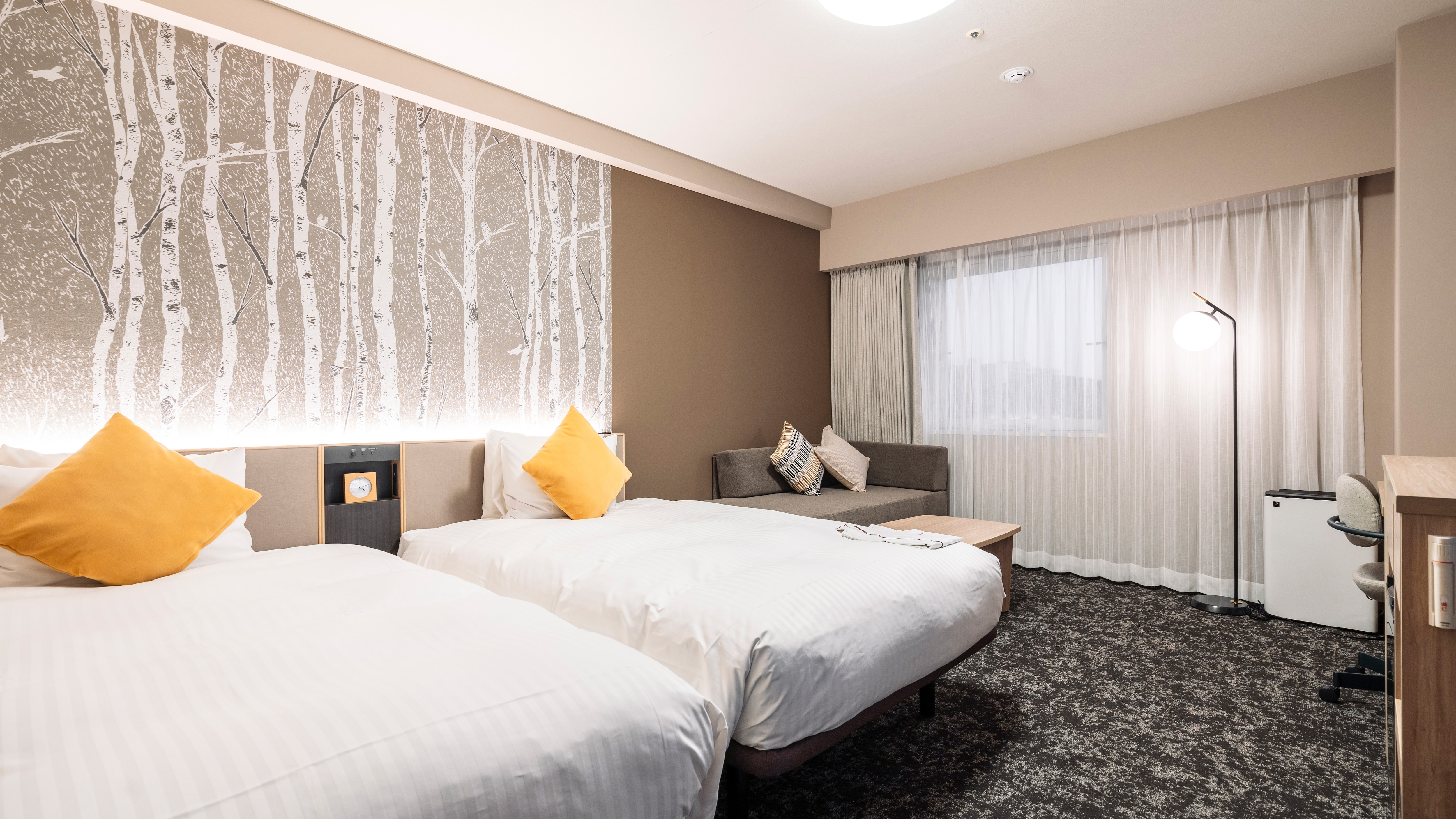[Hollywood Twin Room] Size: 24-27 square meters, bed width: 122cm x 2