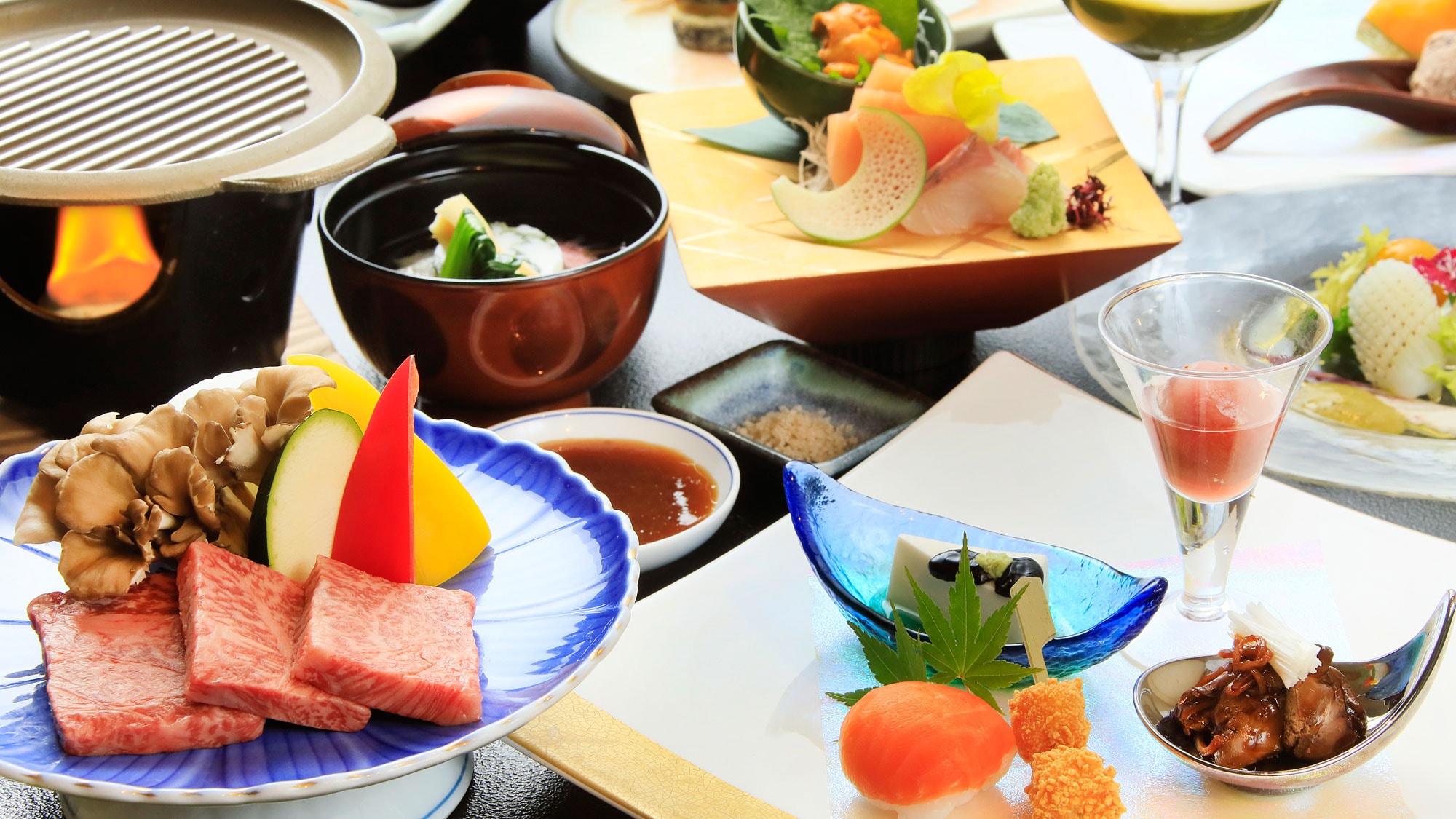 [Kaiseki Berwarna-warni] Hidangan utama pilihan "Shinshu Beef Teppanyaki"