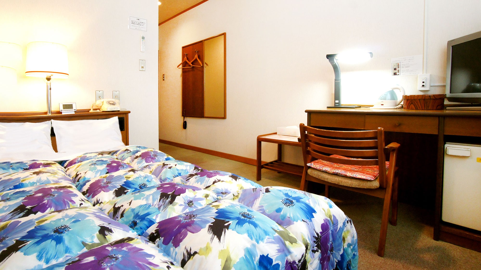 ◆Semi-double room◆A relaxing room convenient for both business and sightseeing♪One 120cm bed