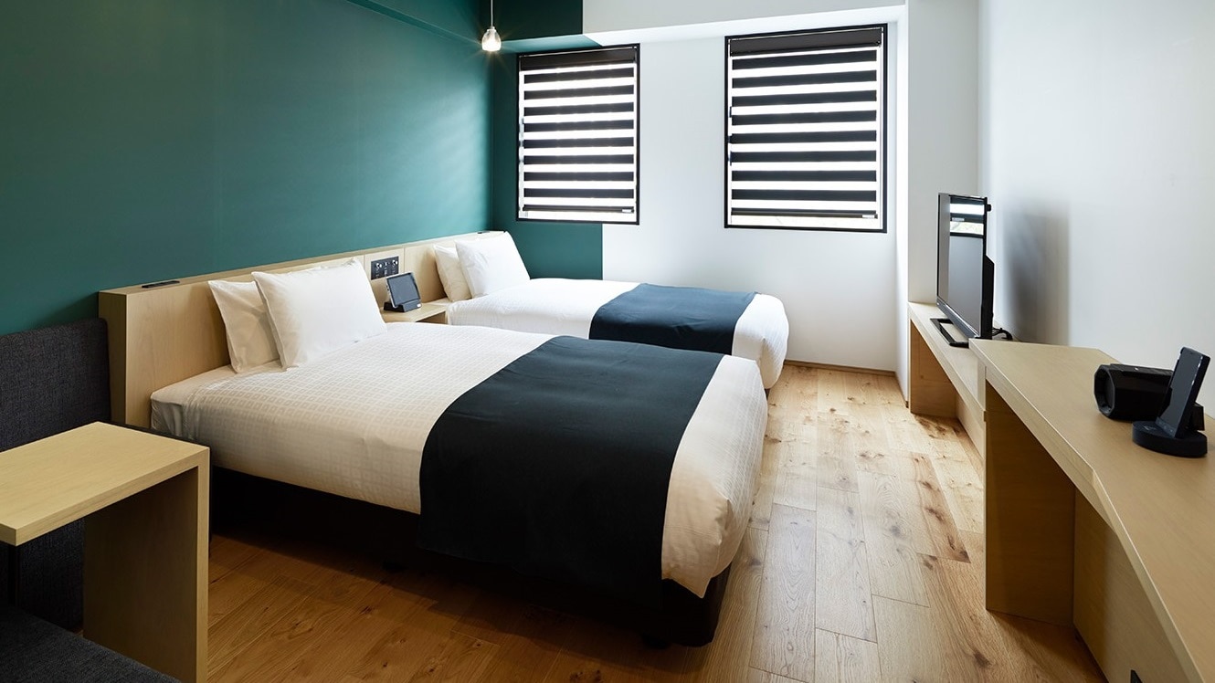 ◆ 高級雙床 ◆ 23 平方米 [床寬 120 厘米 & 次; 2] 所有房間都安裝了 Airweave