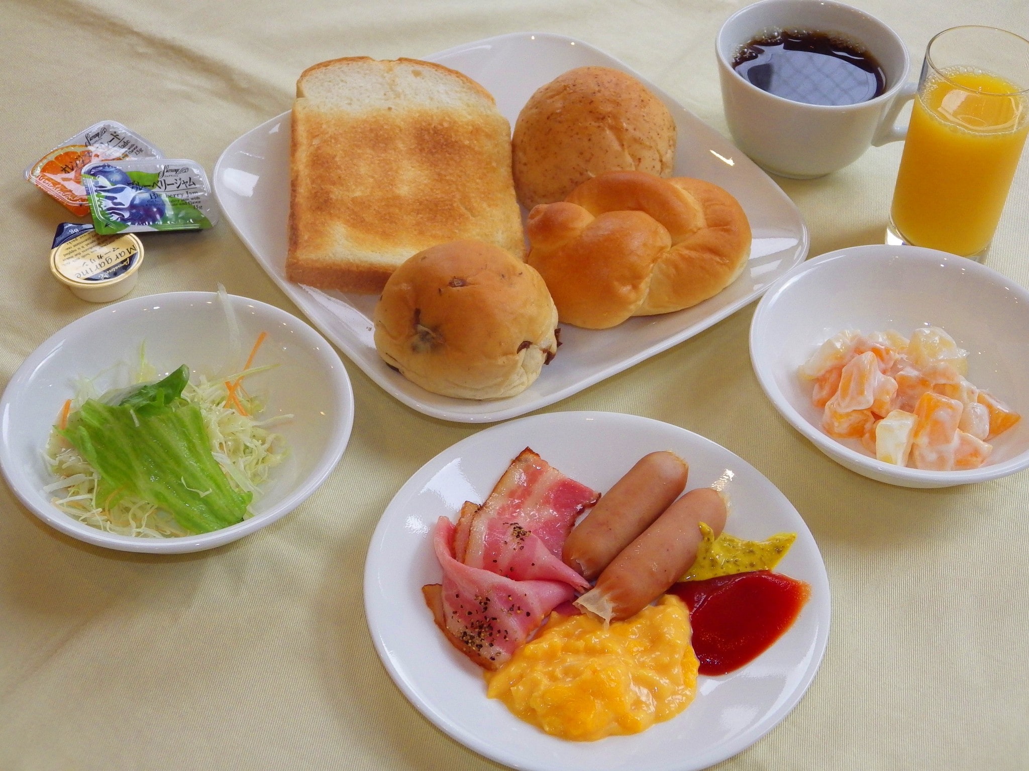 It is an image of breakfast buffet
