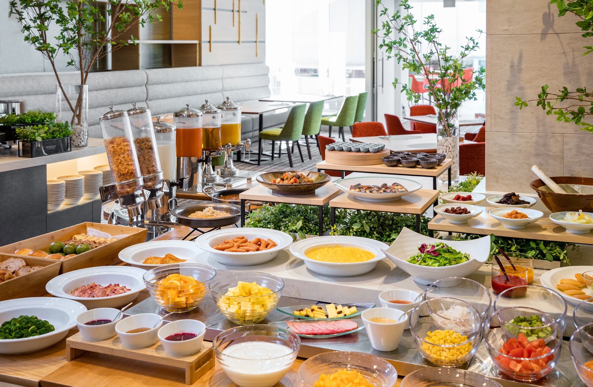 Breakfast is buffet