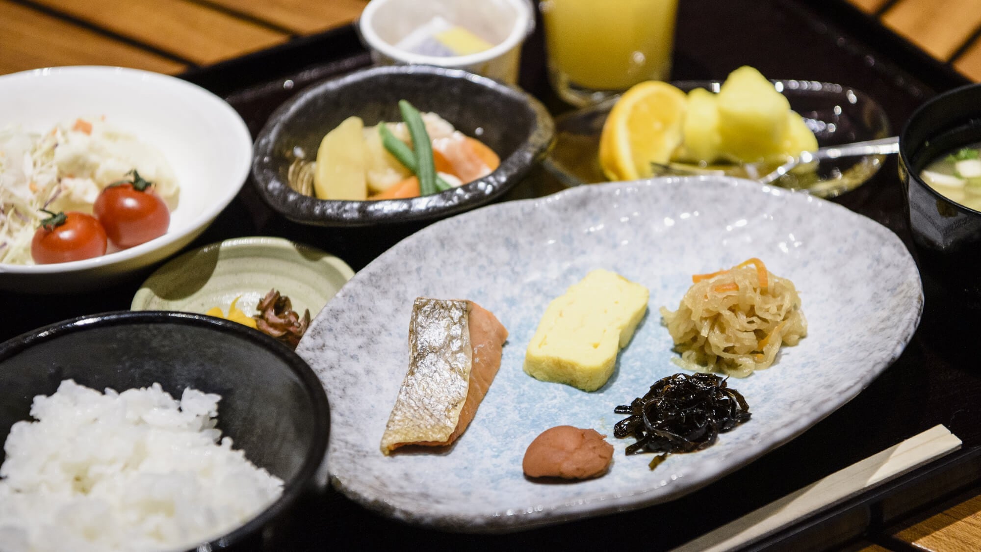  Breakfast example (Japanese food)