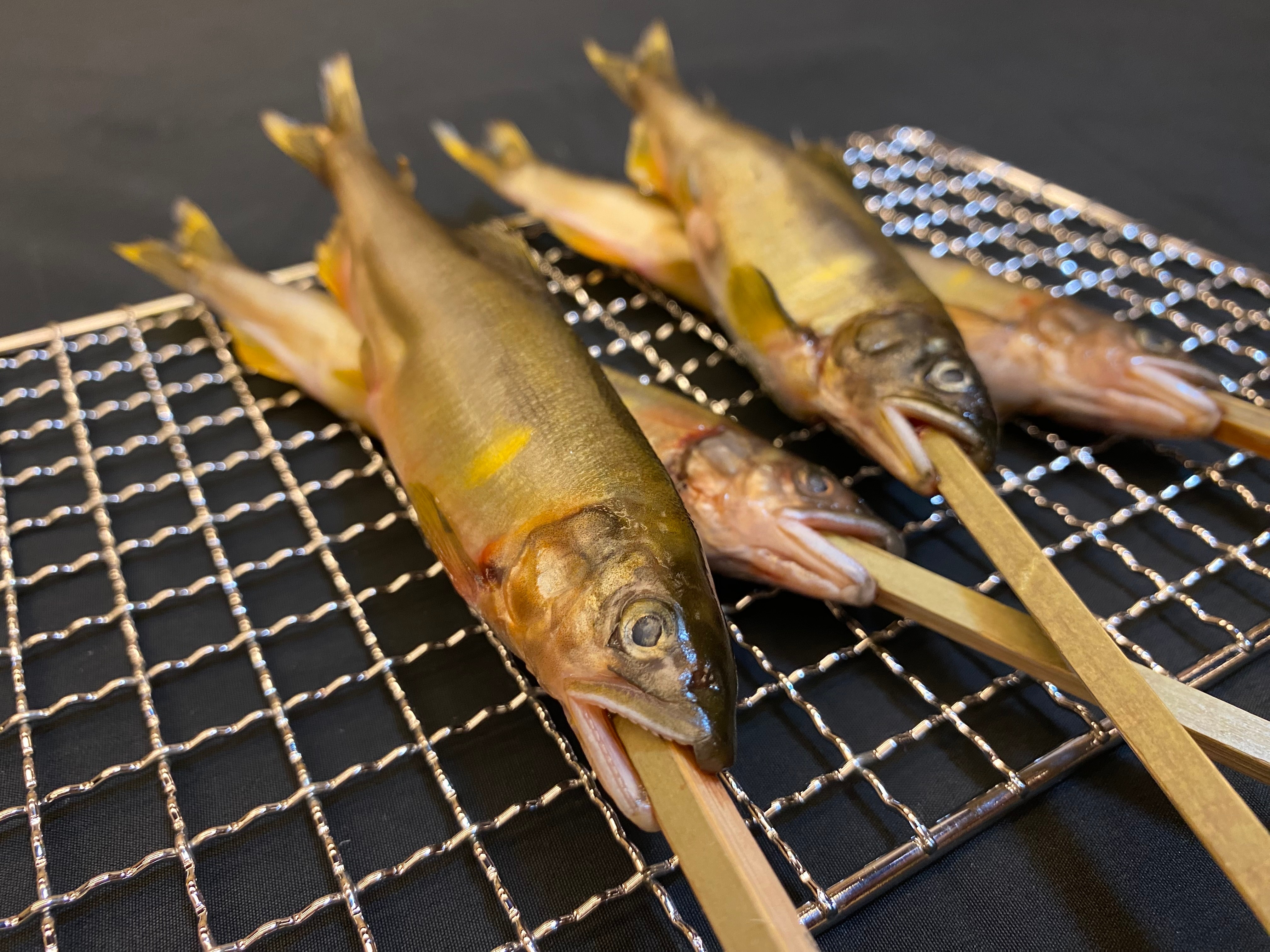 BBQ plan: Grilled sweetfish with salt