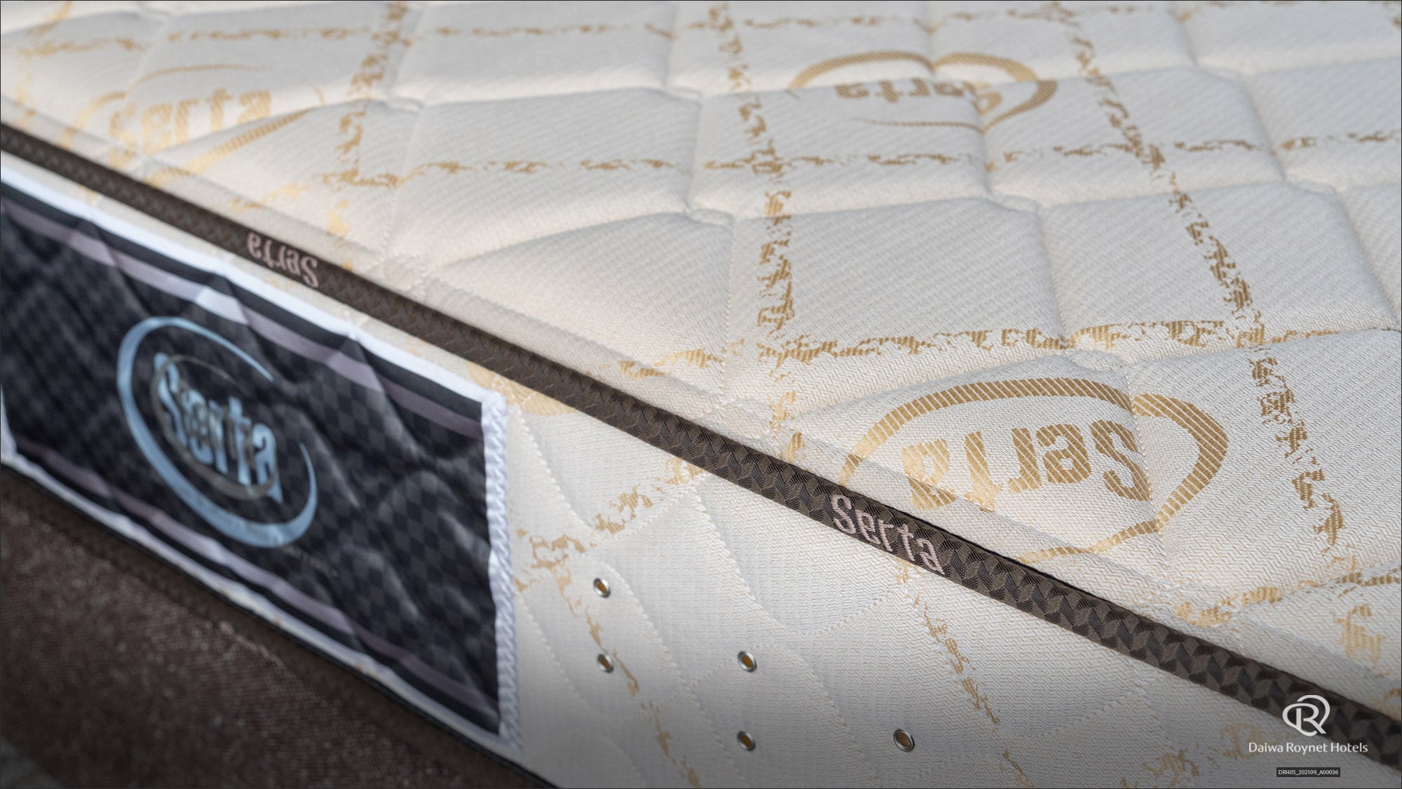 Bed is made of Serta