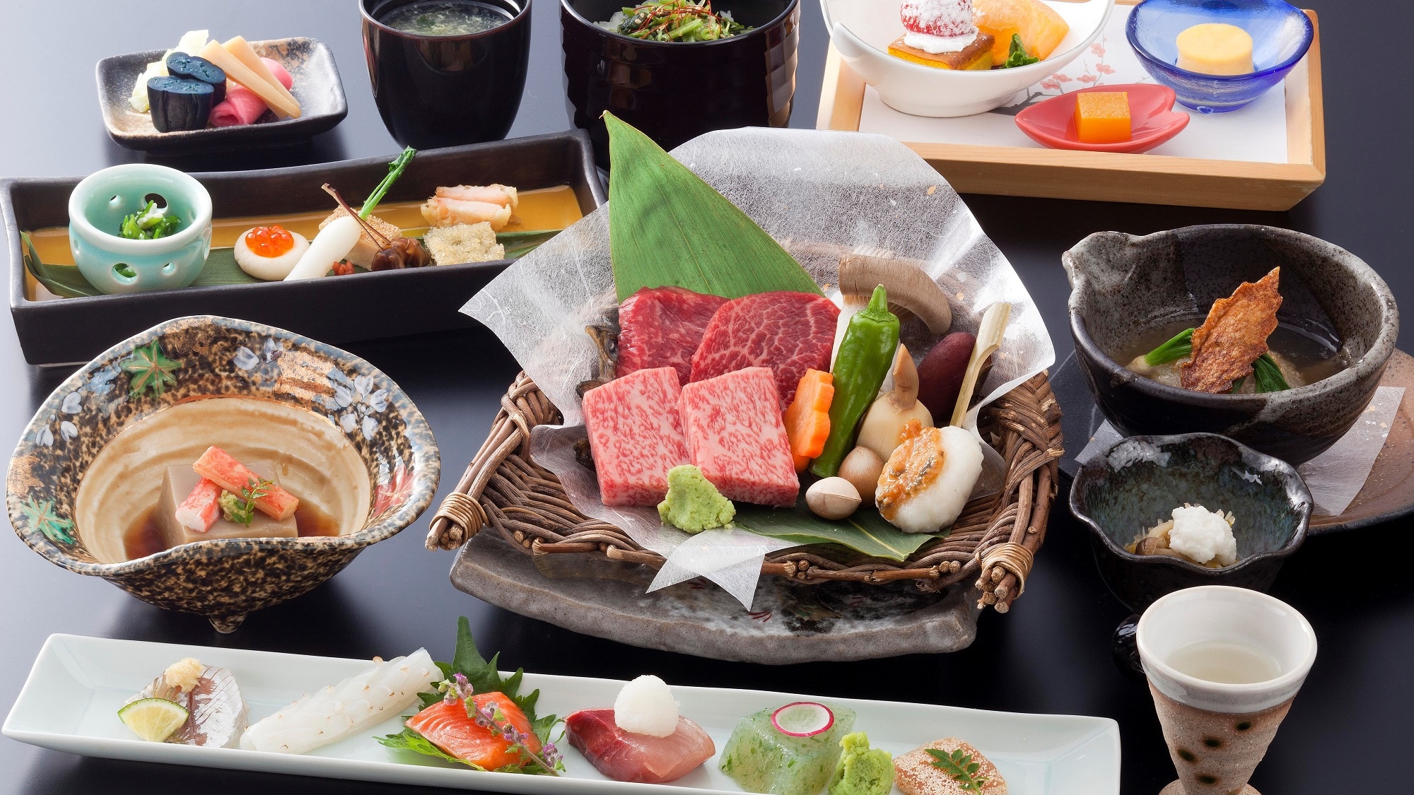 [Dinner: Grilled Hida Beef Kaiseki]