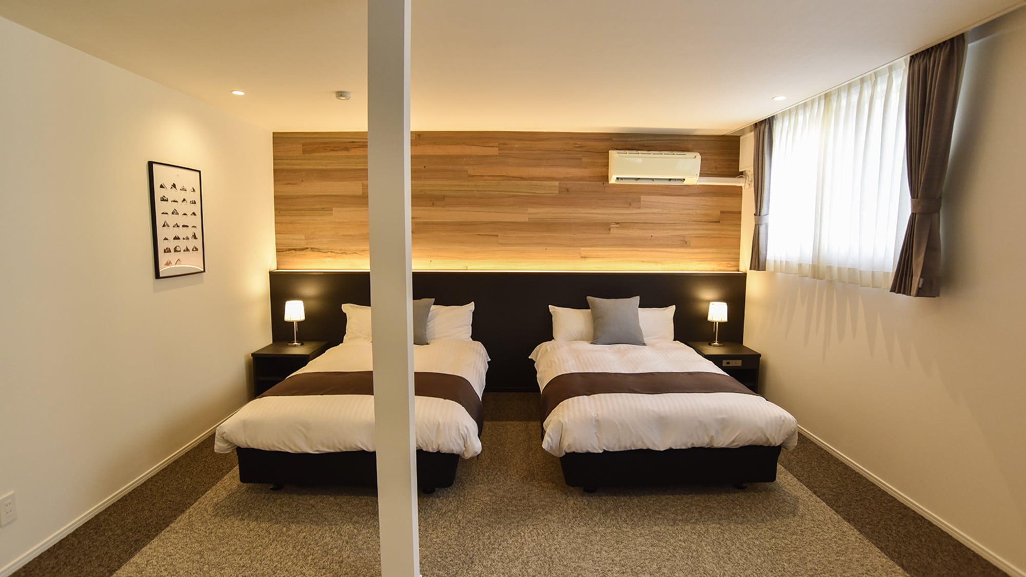 [ปลอดบุหรี่] ห้อง Deluxe Twin ตึกใหม่ [48 ตร.ม.]