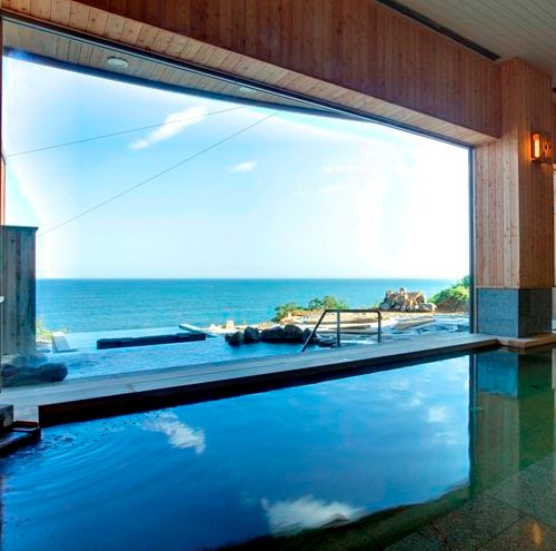 View from the indoor bath