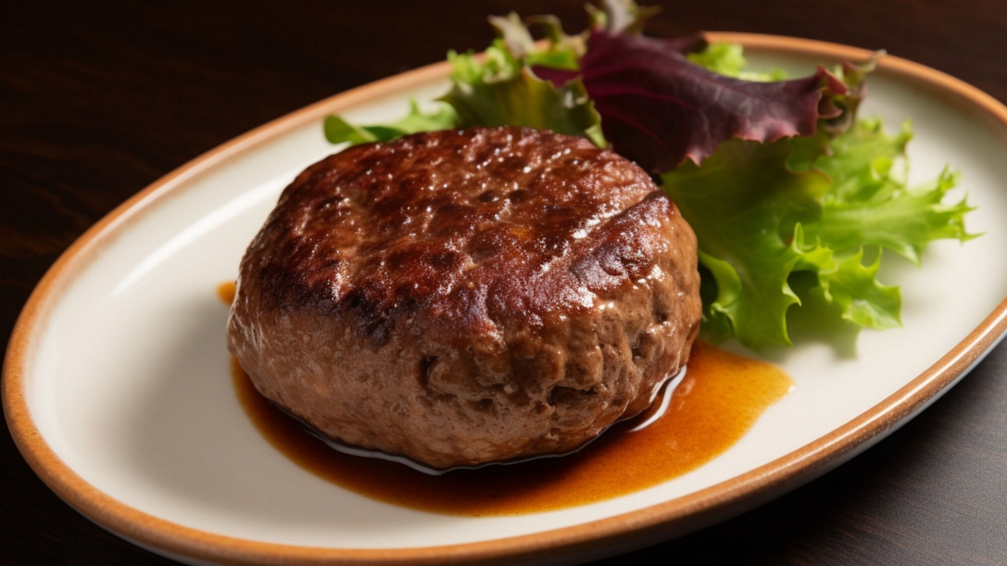[Standard Kaiseki] Choose your main dish: "Japanese Black Beef Hamburger Steak" *Image shown