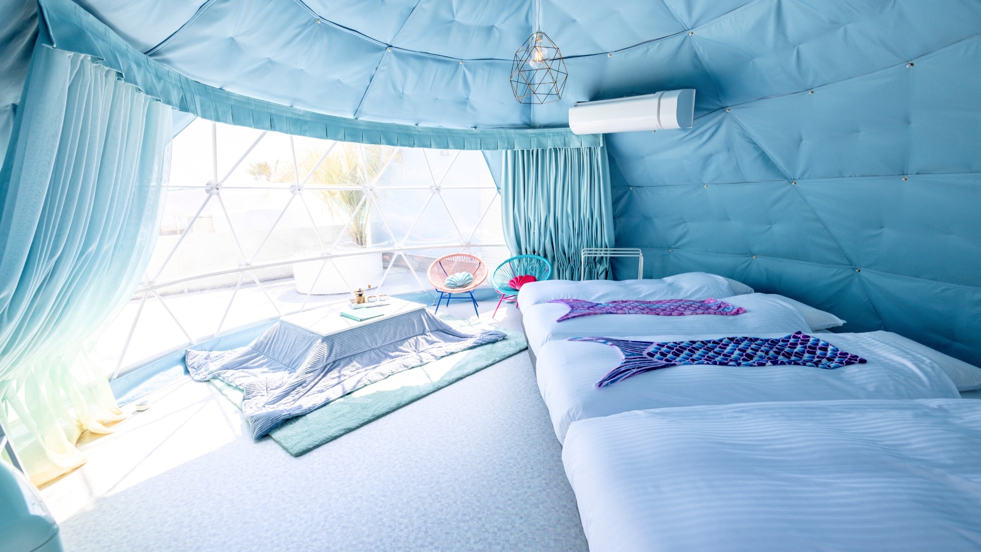 Dome tent with private bath (winter season)