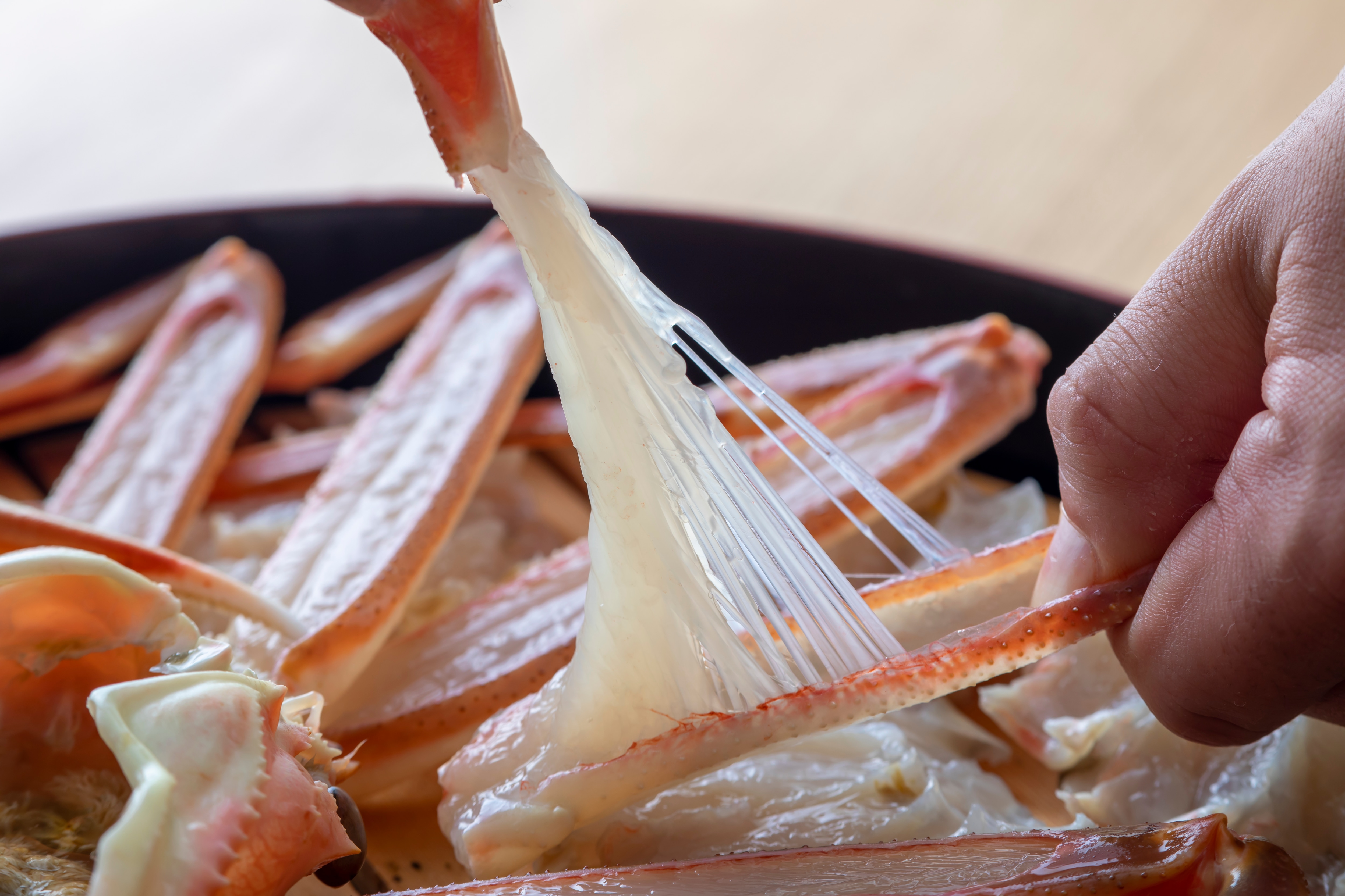 [Sashimi kepiting hidup] Nikmati tekstur unik kepiting hidup.