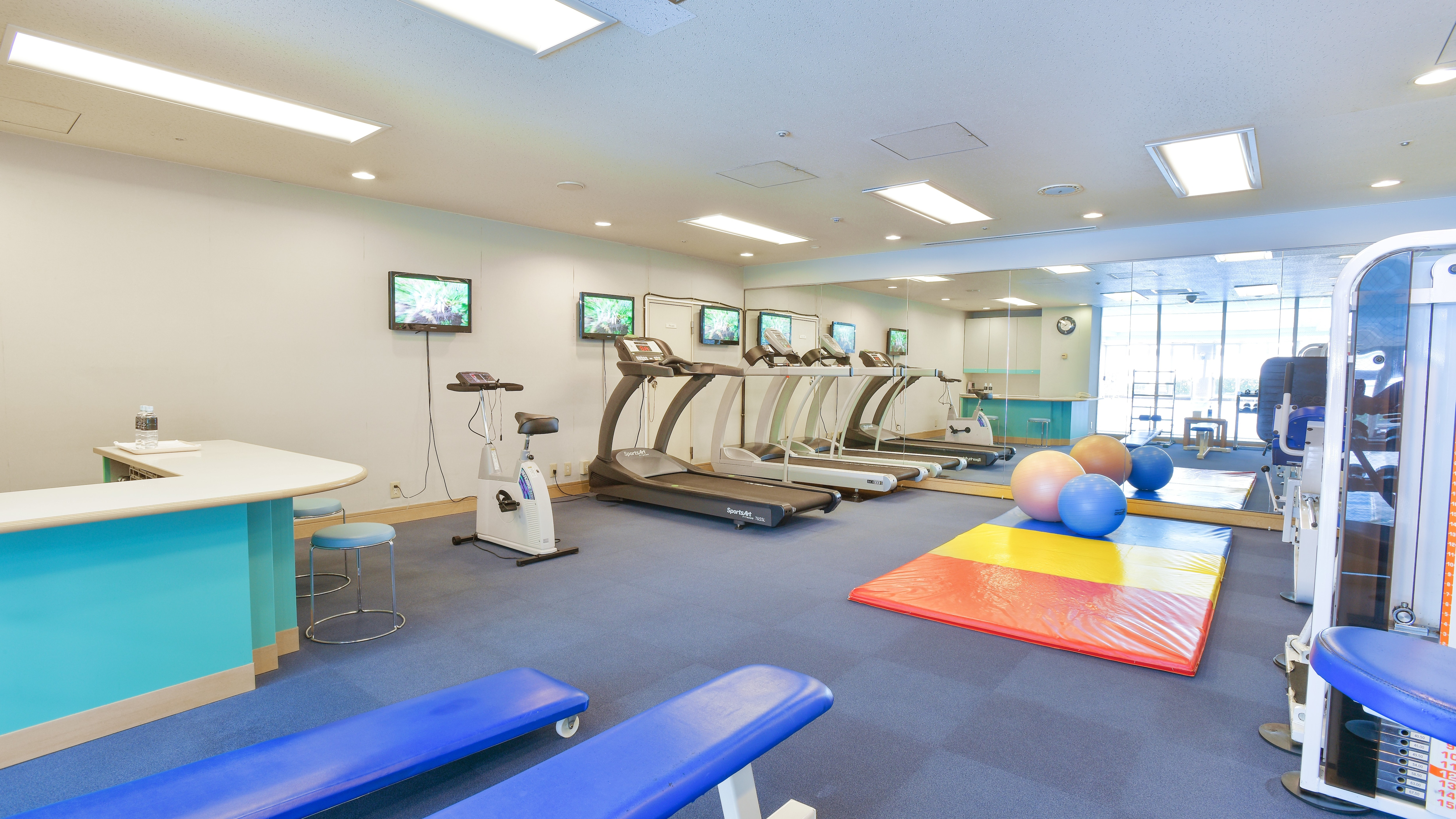 Fitness club gym