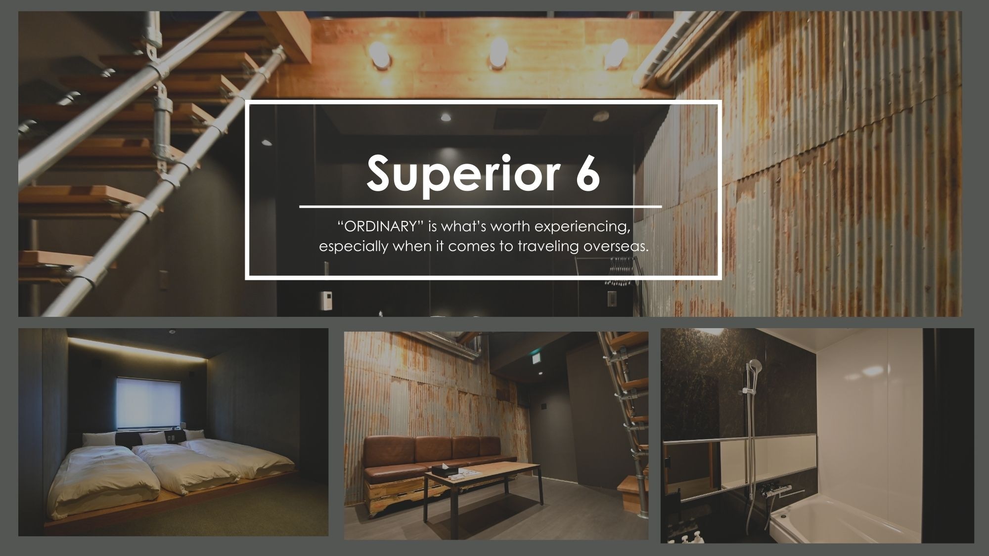 [Capacity for 6 people: Superior (rental of the whole building in the shopping district)] Single ×3 cars×2 rooms, toilet, bathroom, living room