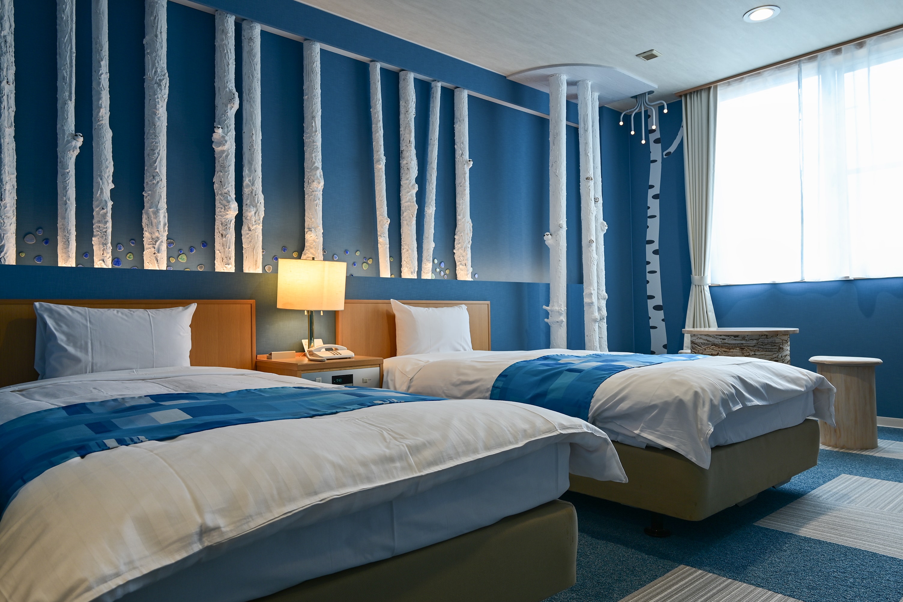 Blue Pond Room Bed