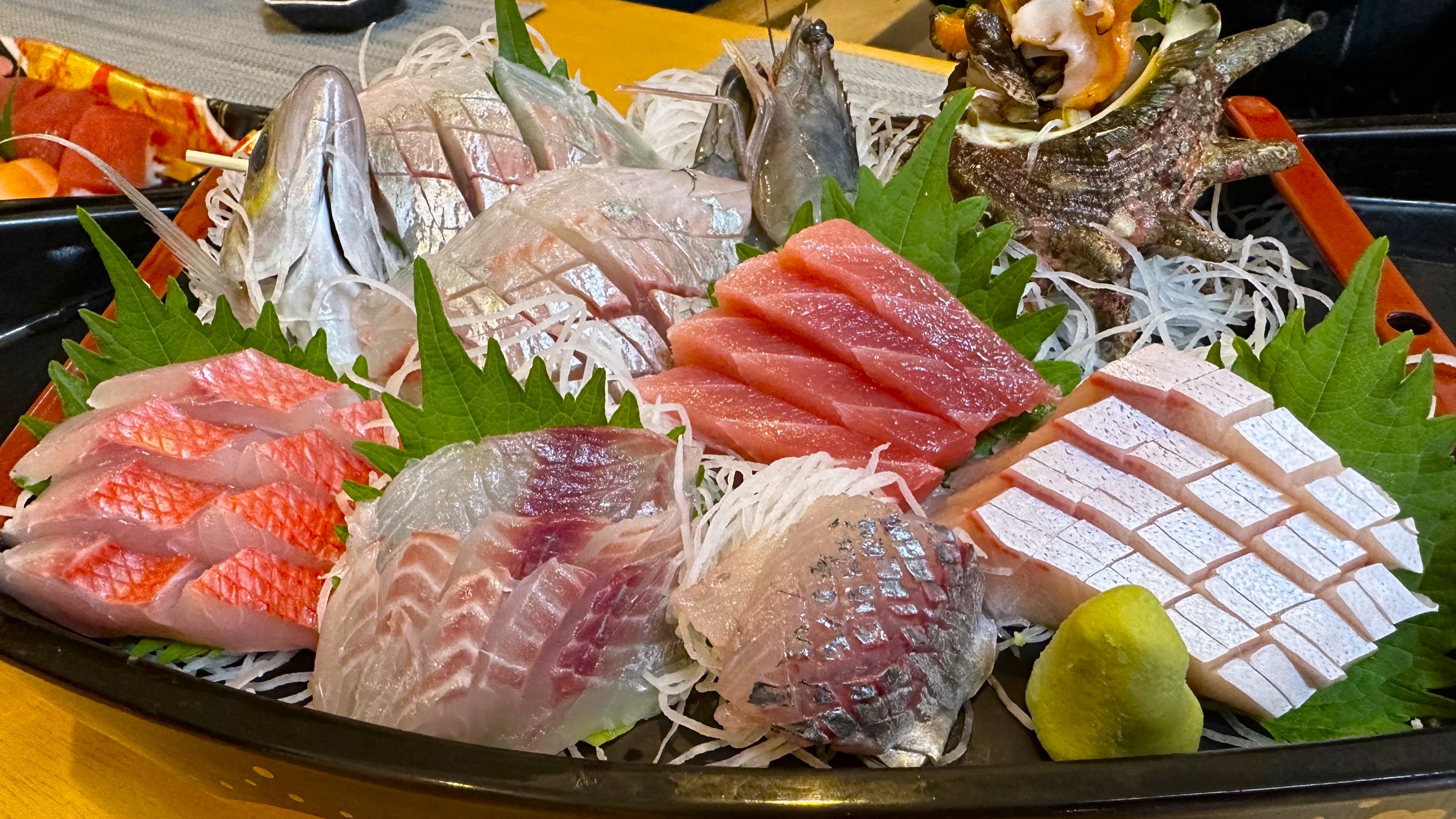 Seafood boat platter