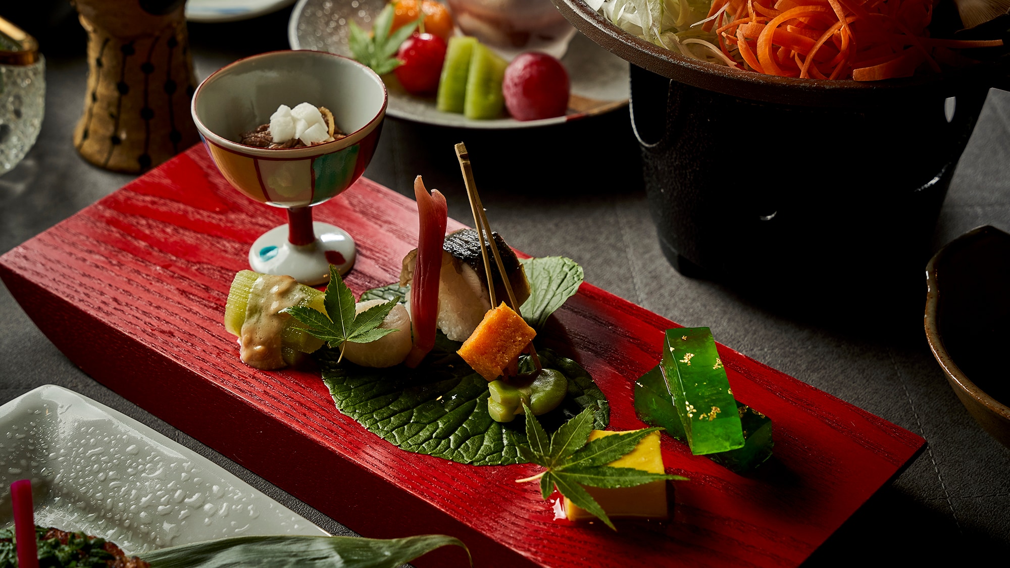 Higher-grade "Specially Selected Kaiseki" Please enjoy the specially selected Satoyama Kaiseki unique to this area (example)