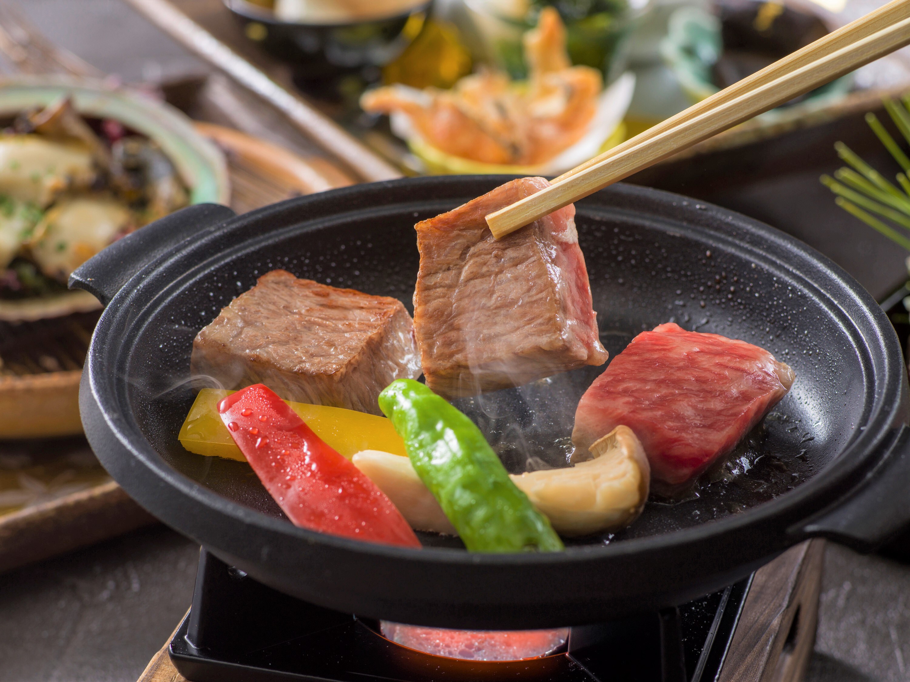 Matsusaka beef teppanyaki