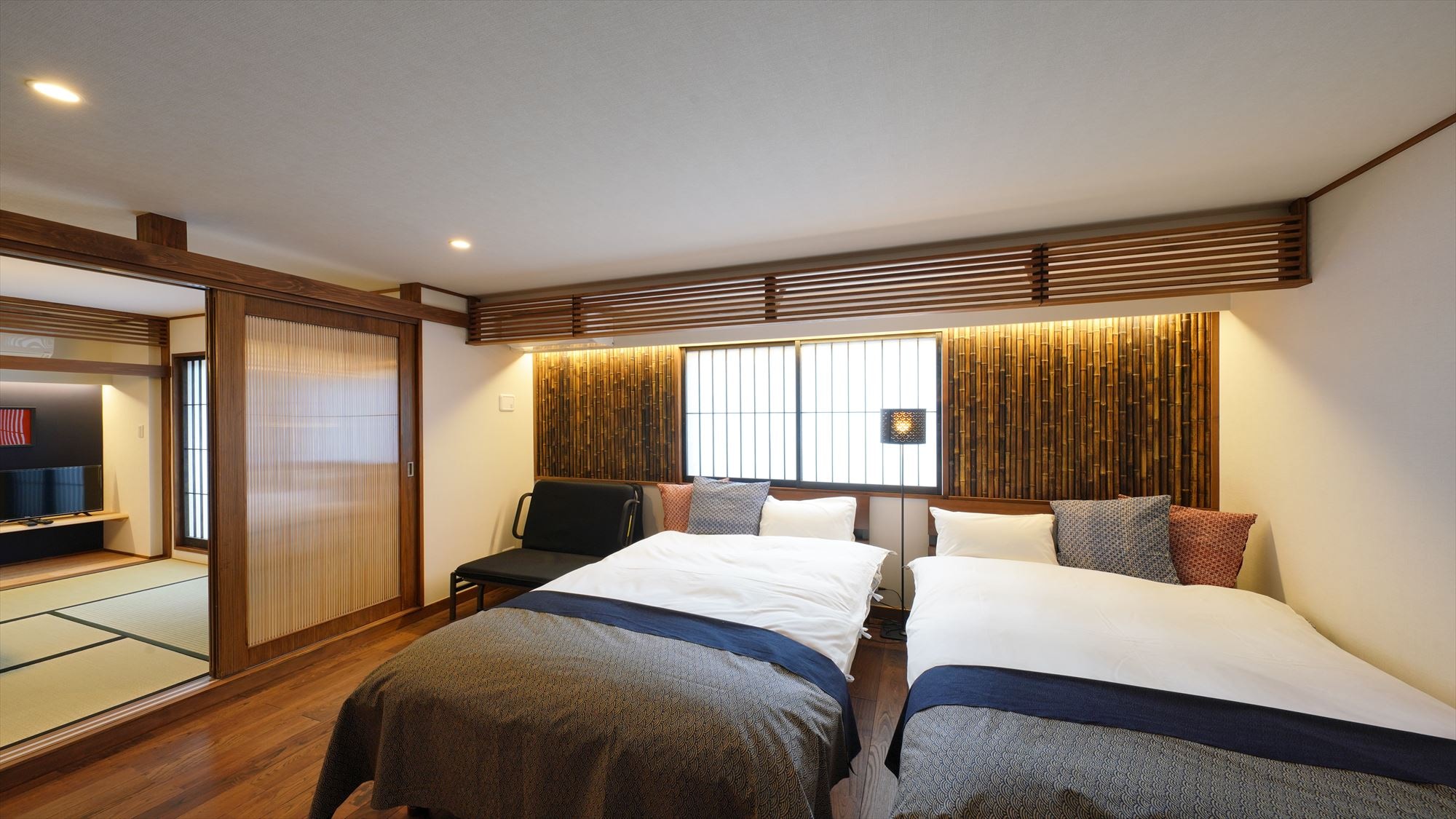 2BR (2DK/60 sqm/maximum 6 people): Western-style room + Japanese-style room