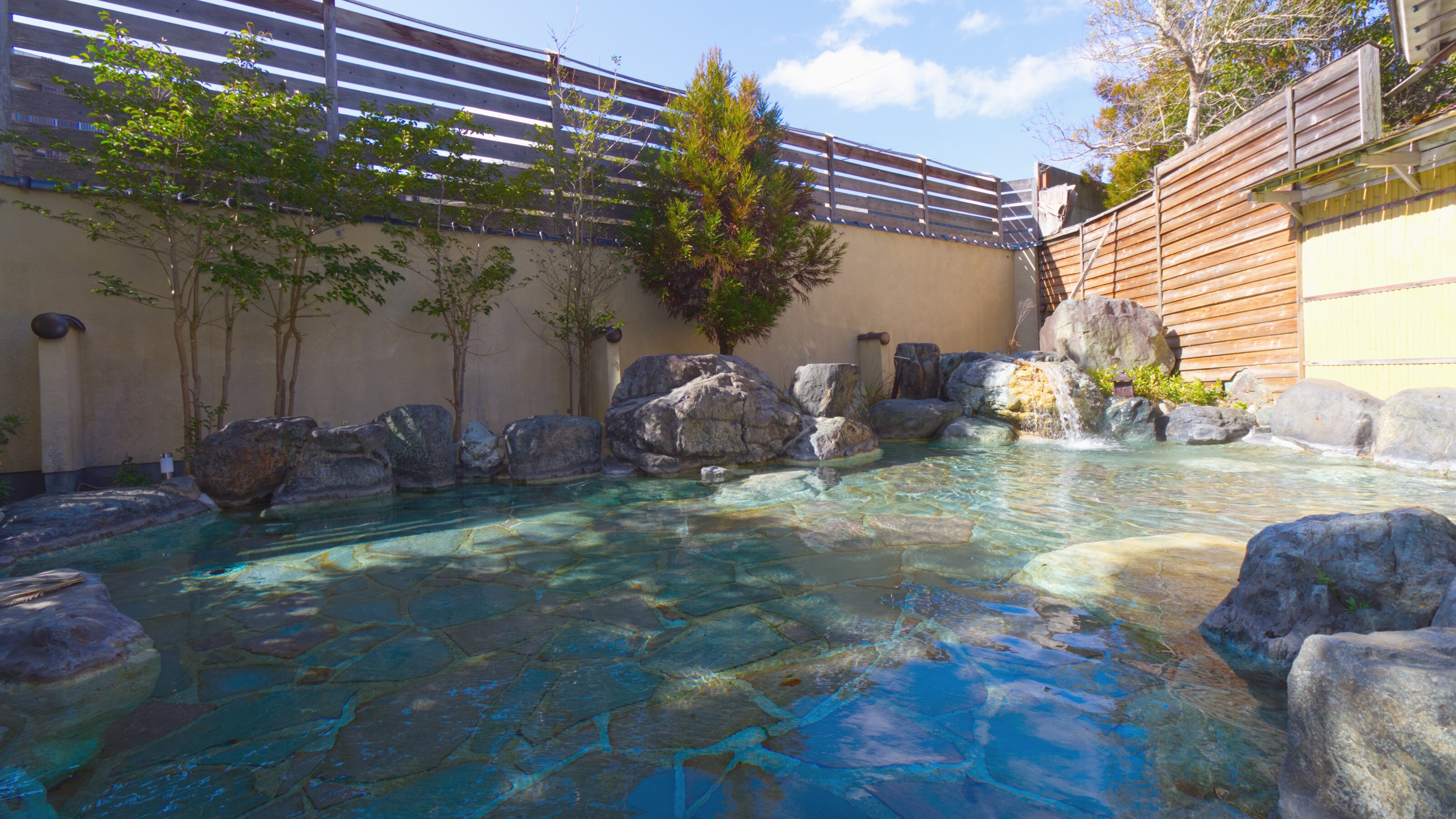Beautiful skin open-air bath