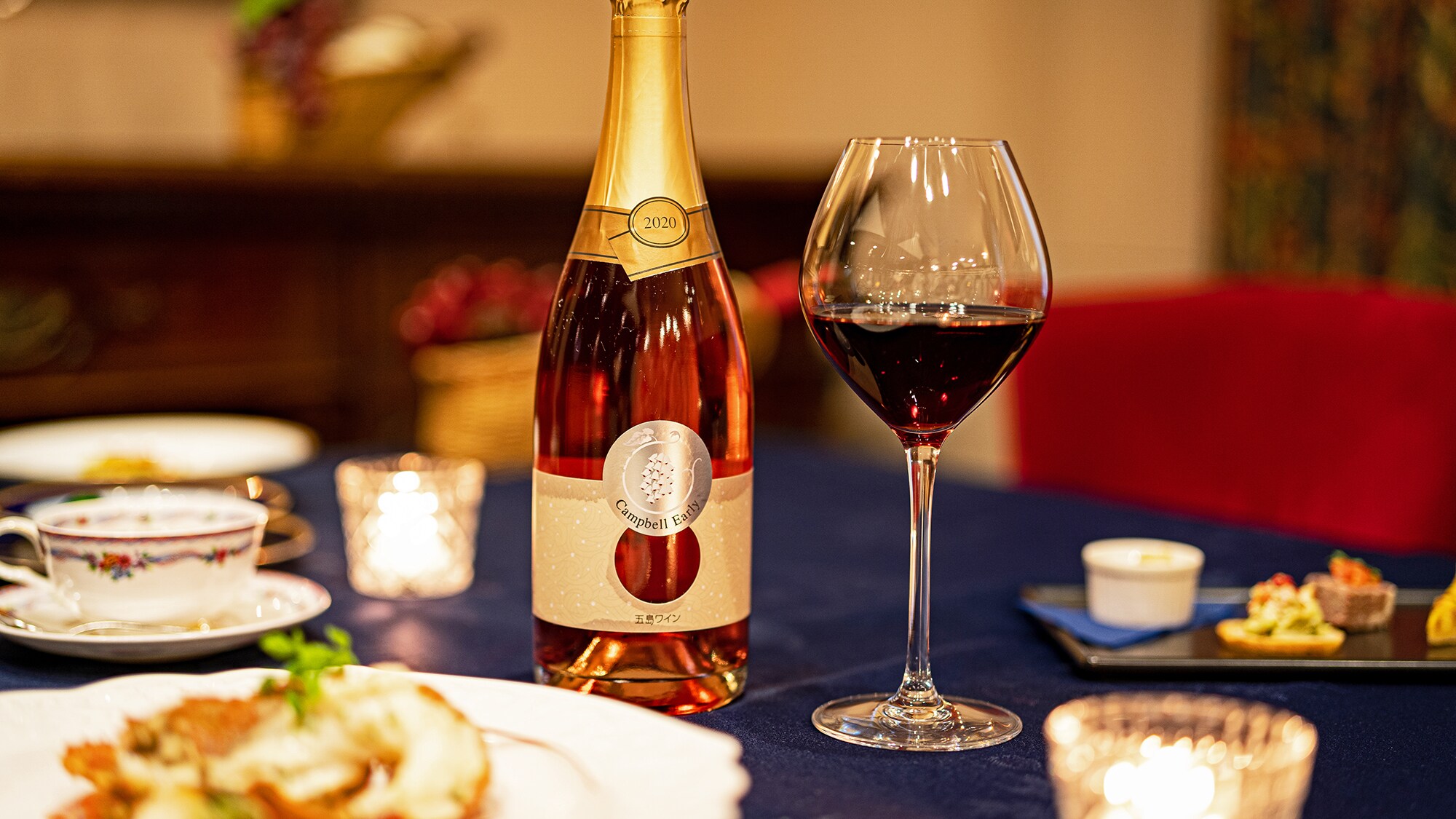 Each carefully crafted dish is paired with wine.