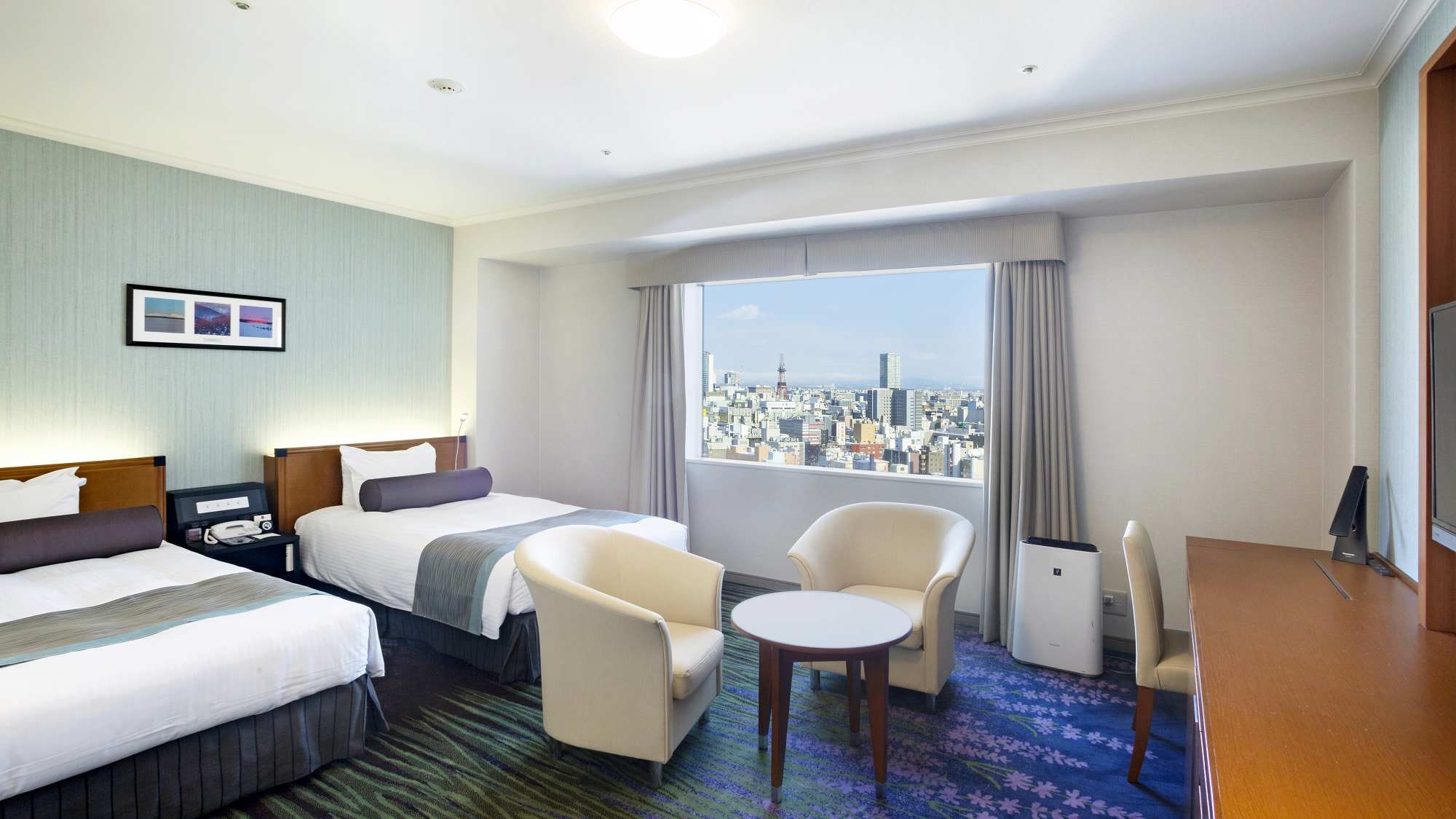 [Premium floor on the 19th and 20th floors] Stylish twin (30㎡)