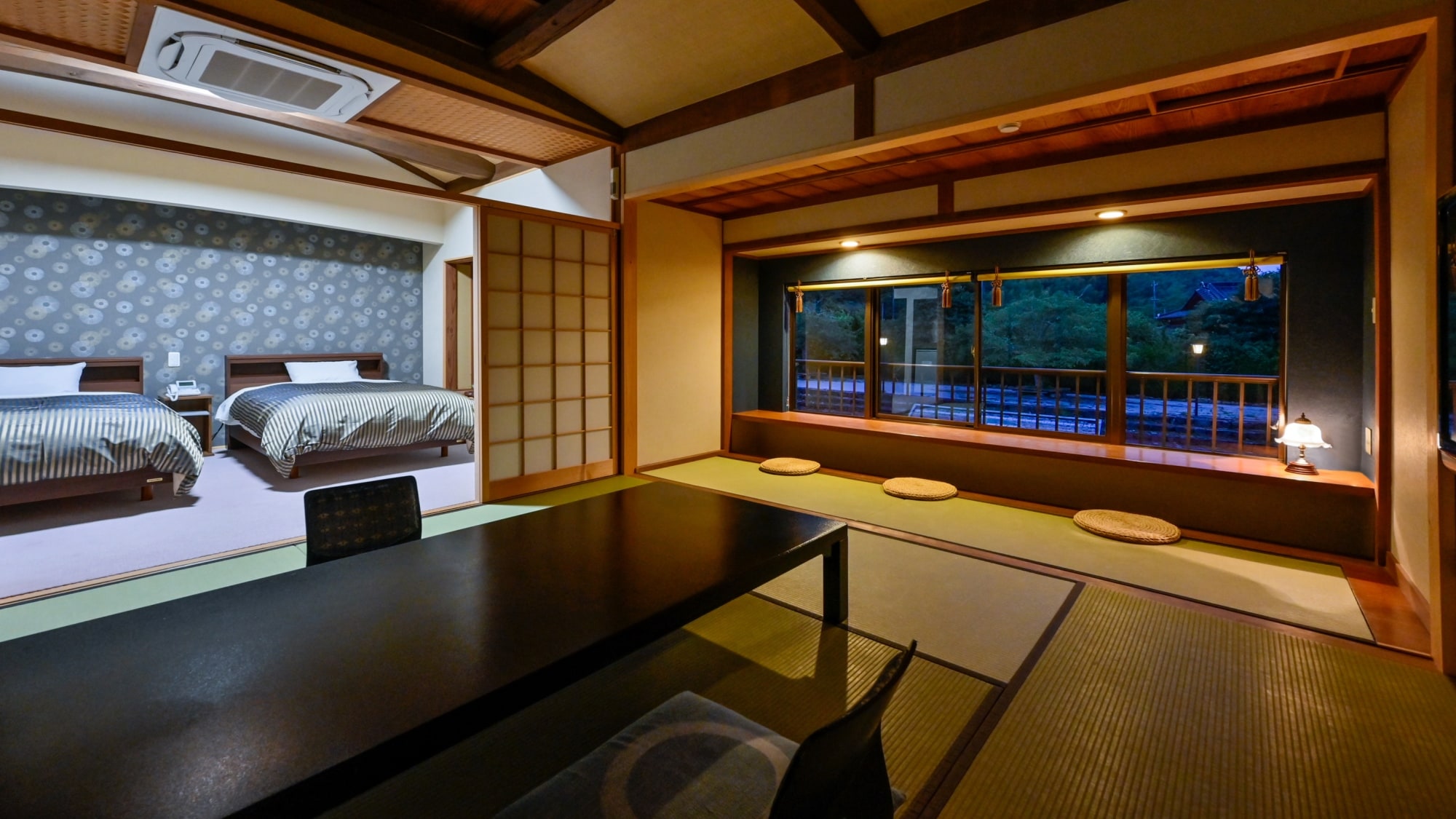 [Sekirei] - Japanese-Western style room - River view - From the room you can enjoy an open view along the river.