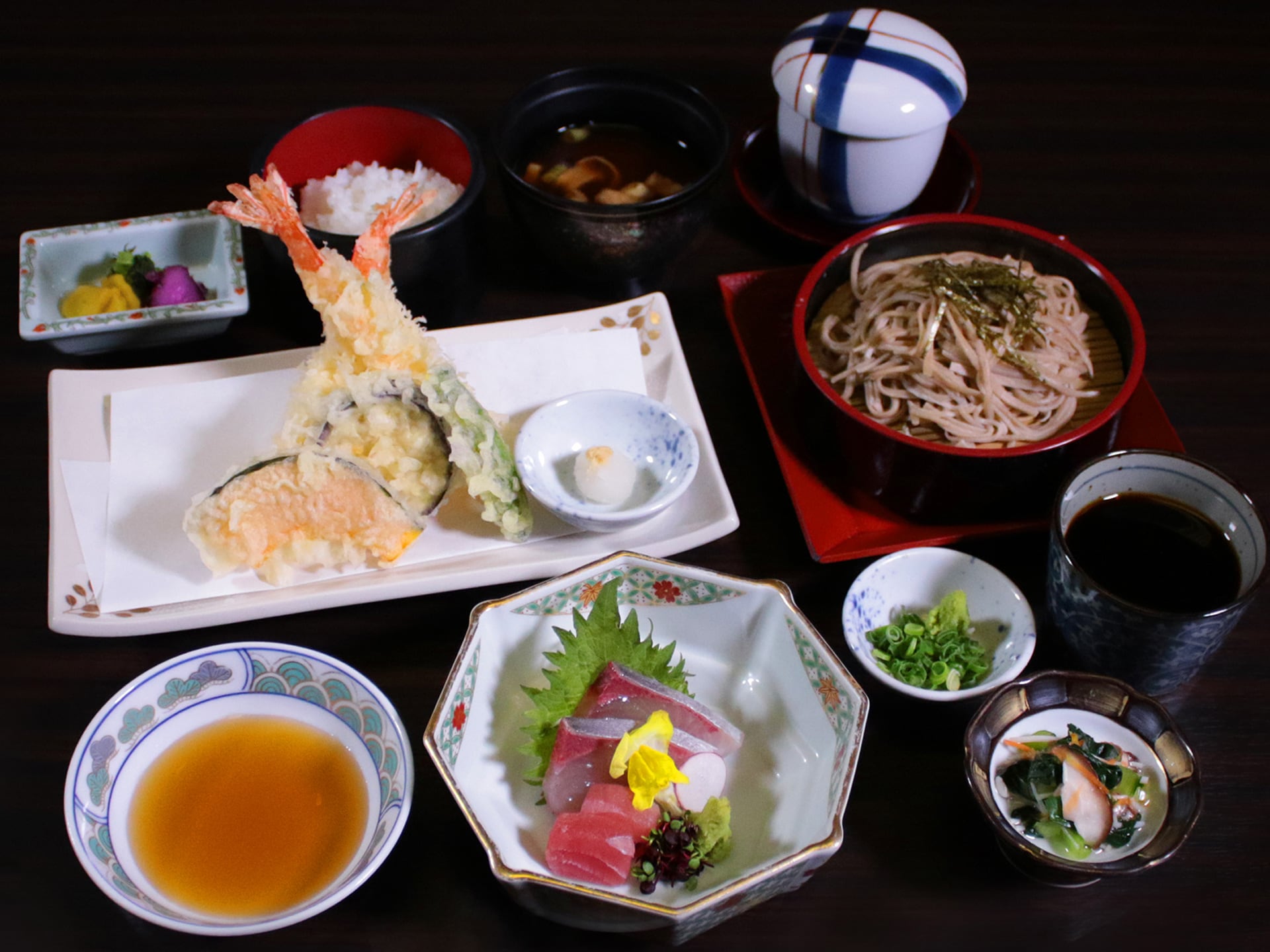 天婦羅和手工蕎麥麵套餐-Kei-