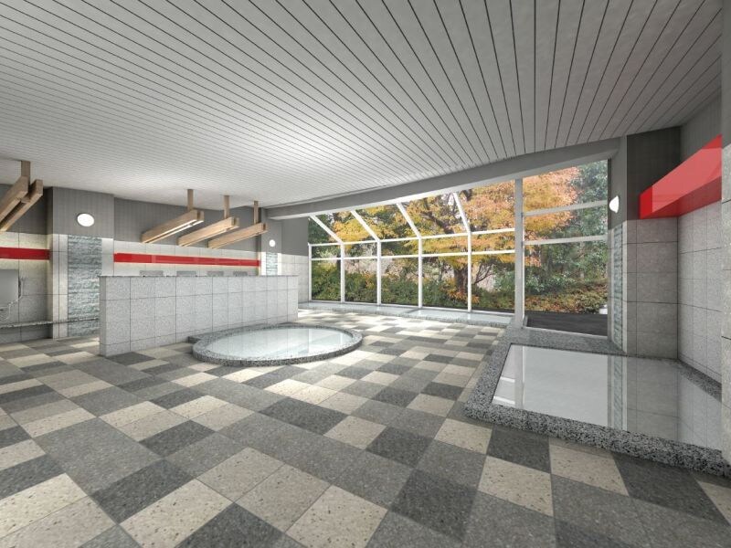 [Shimoyubara Onsen] Large communal bath ・ Renewal / opening rendering on February 27, 2016