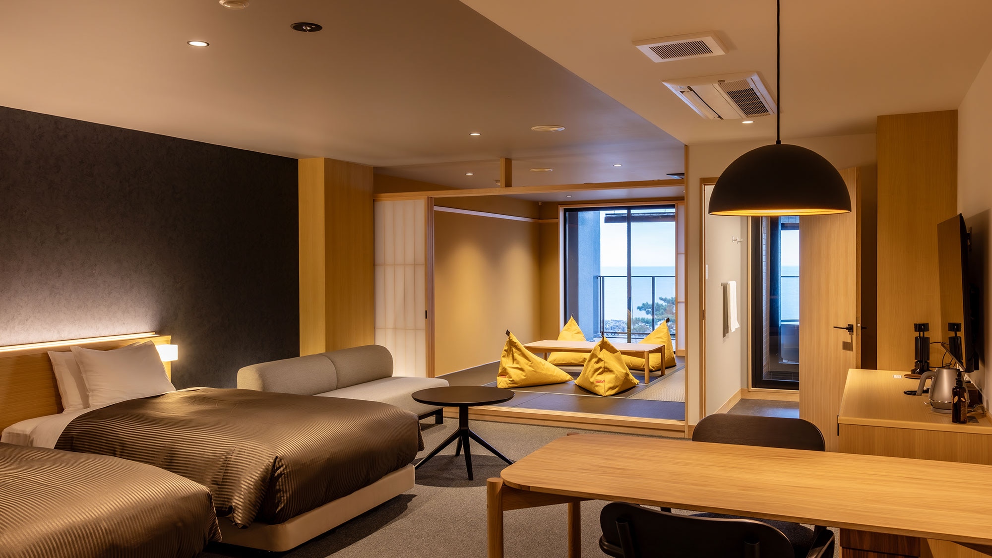 Suite Tòa nhà Mới Phòng kiểu Nhật-Tây