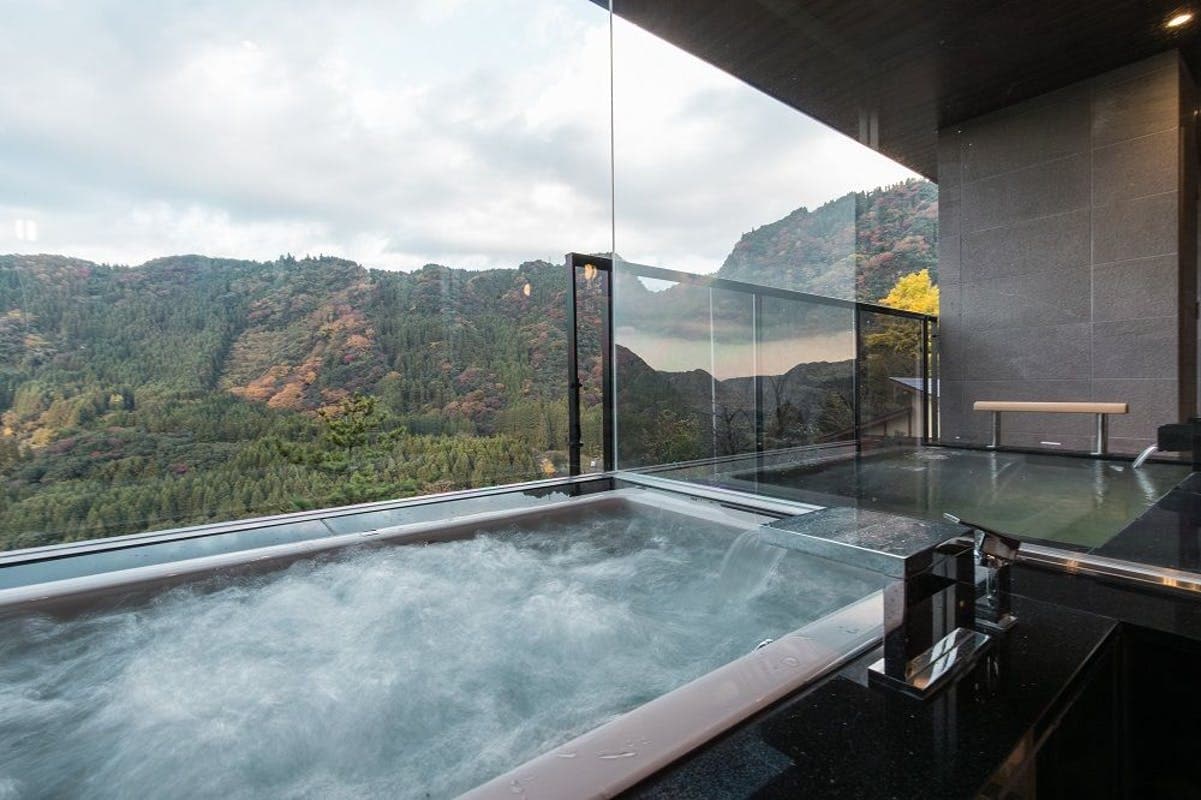 [Onsen open-air bath, villa, Japanese-Western style room] (semi-suite) [No smoking]