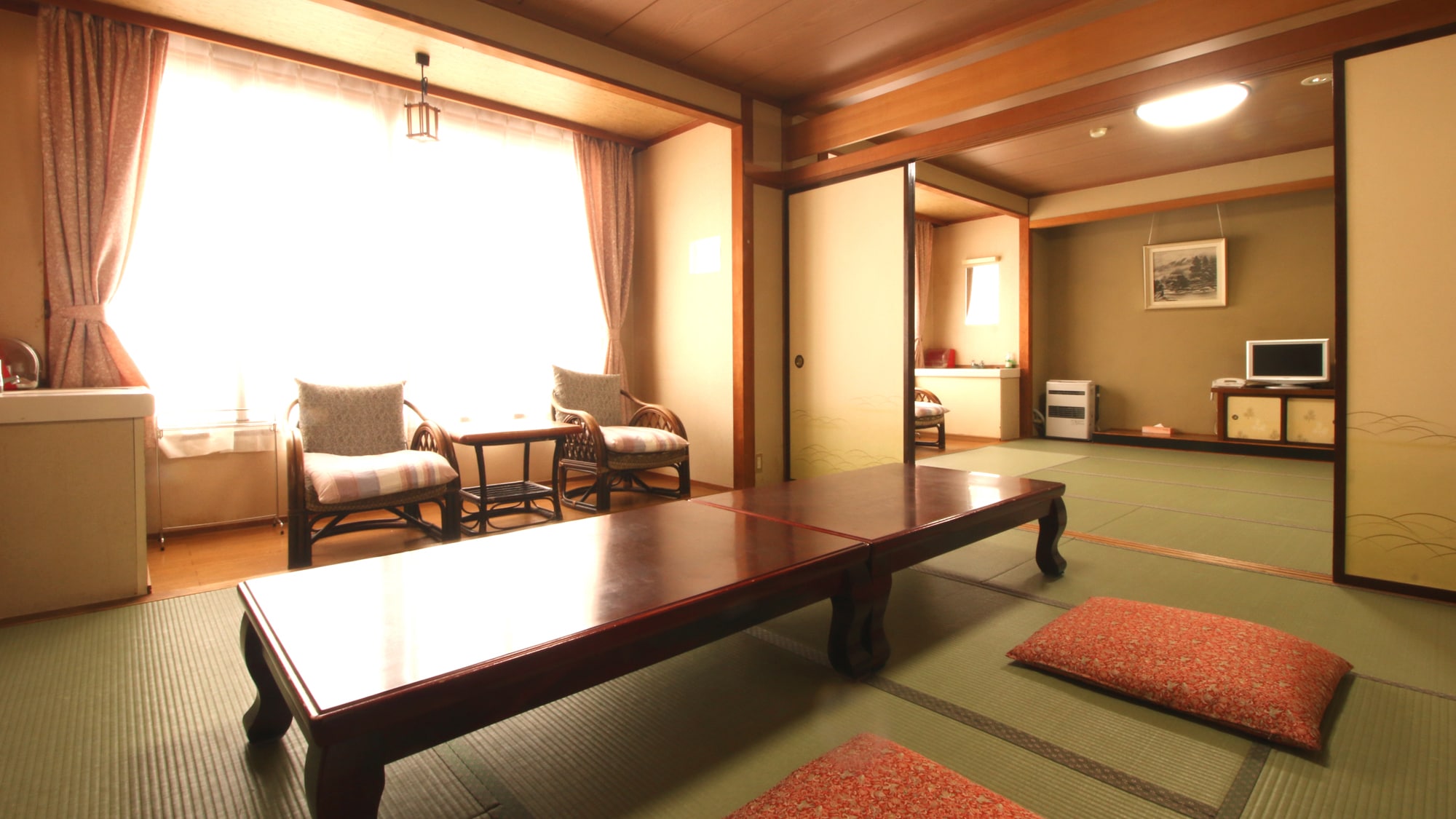 ■Kamar tamu - 2 kamar - Kamar tamu tradisional yang luas.　　