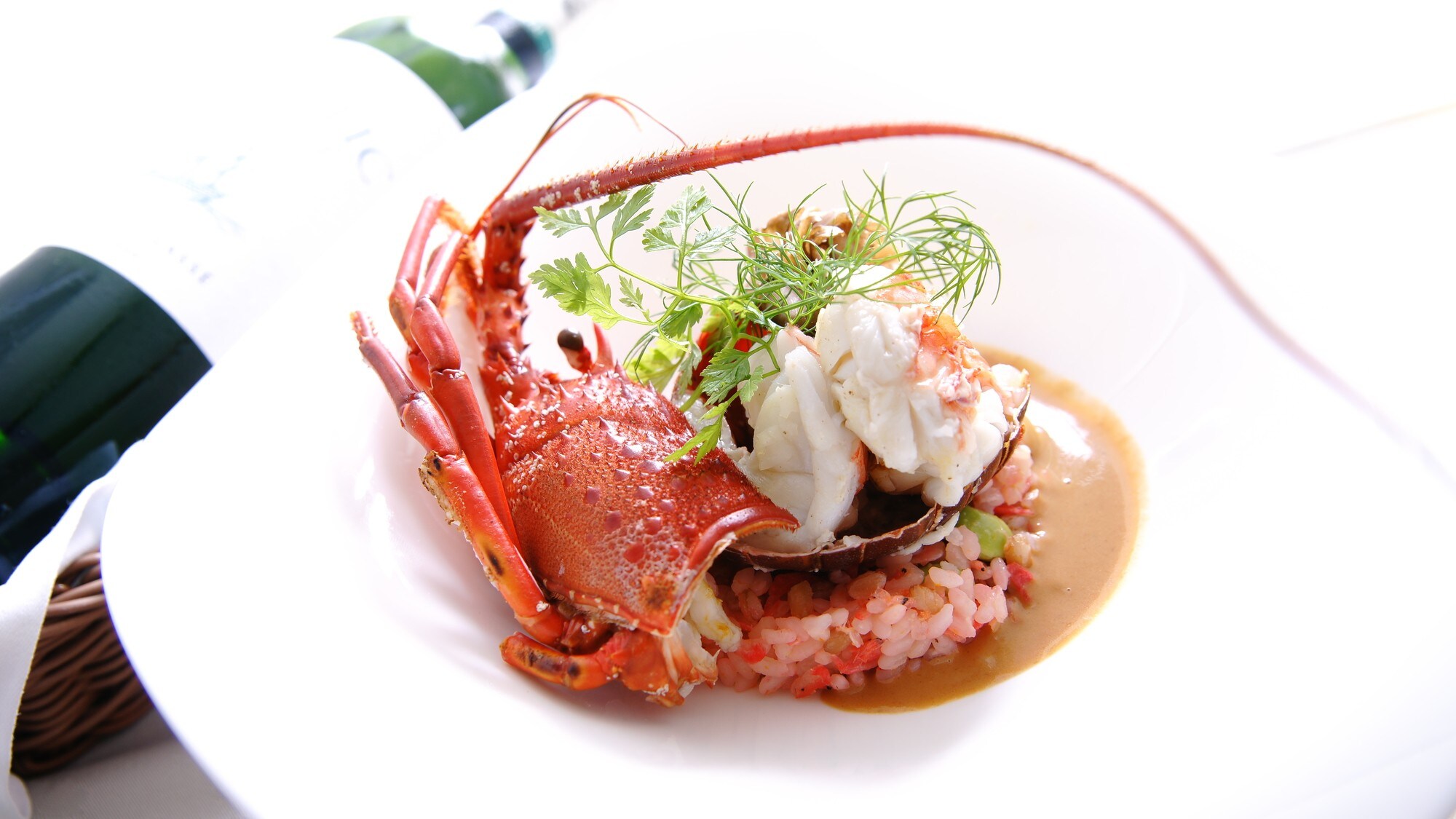 [Standard Plan] A full course meal including fish dishes using spiny lobster and meat dishes with wasabi