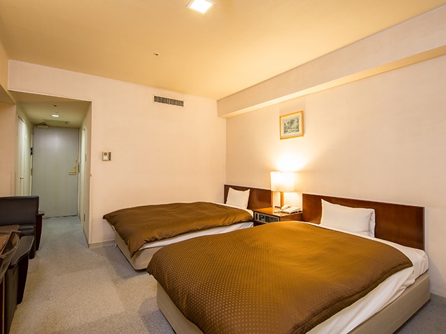 [Twin room] Approximately 24 square meters, 2 semi-double beds (width 120 cm)