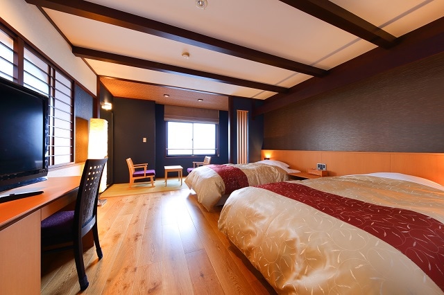 <Japanese modern guest room> with sea view (Simmons bed / non-smoking)