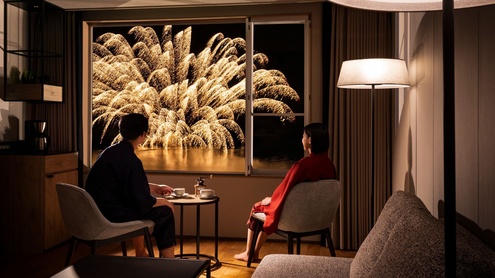[Nonokaze Club Hall] Enjoy the fireworks in a space just for two people. (Held from 4/28 to 10/31)