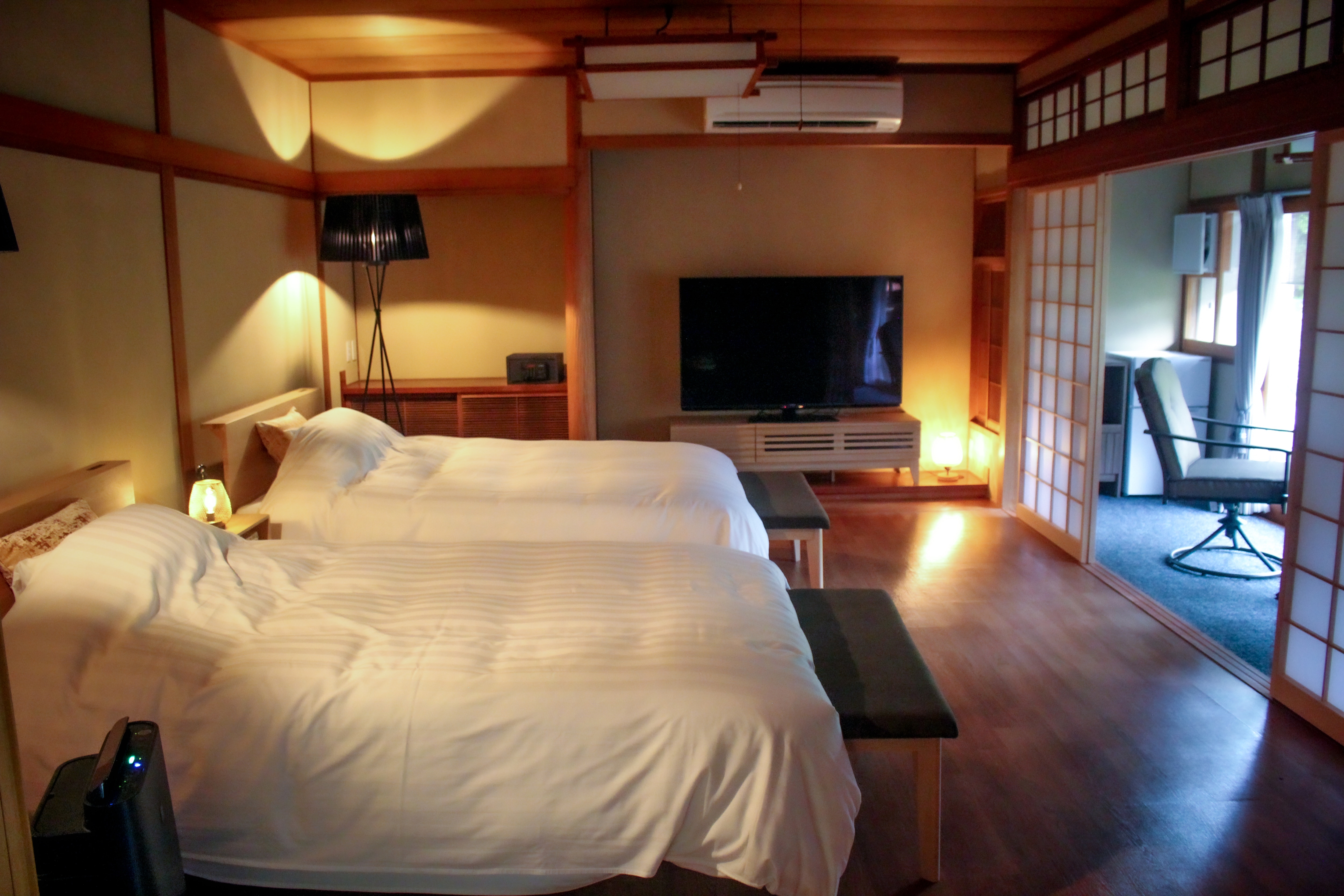 [109] Garden waterfront room | Western-style twin room | Separate building on the first floor | Non-smoking