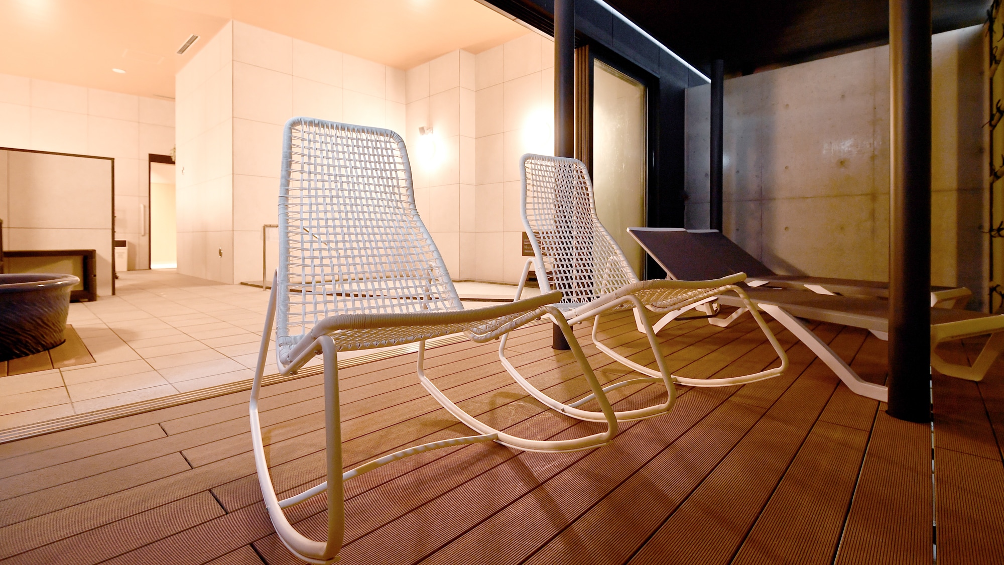 [Women's large bath] Outdoor bathing space