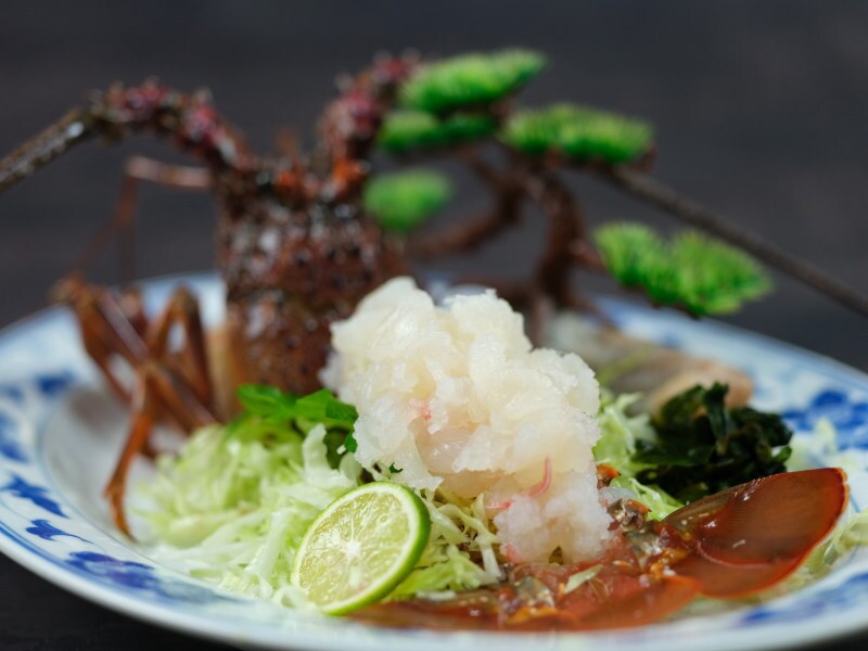Image of spiny lobster sushi