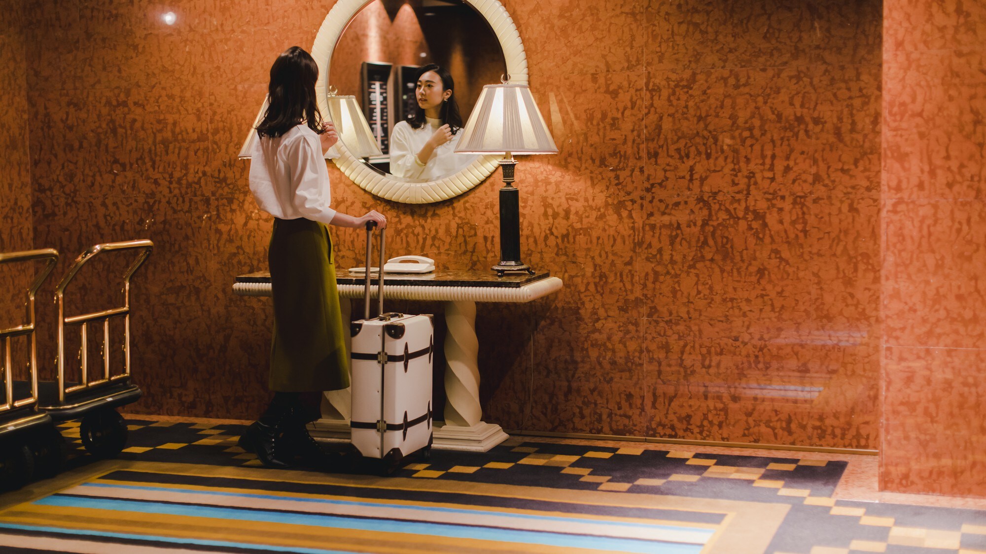 The beginning of the hotel stay