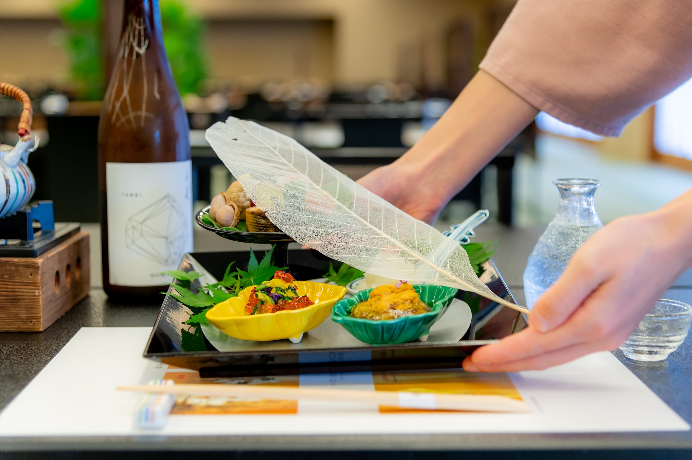 Autumn kaiseki cuisine