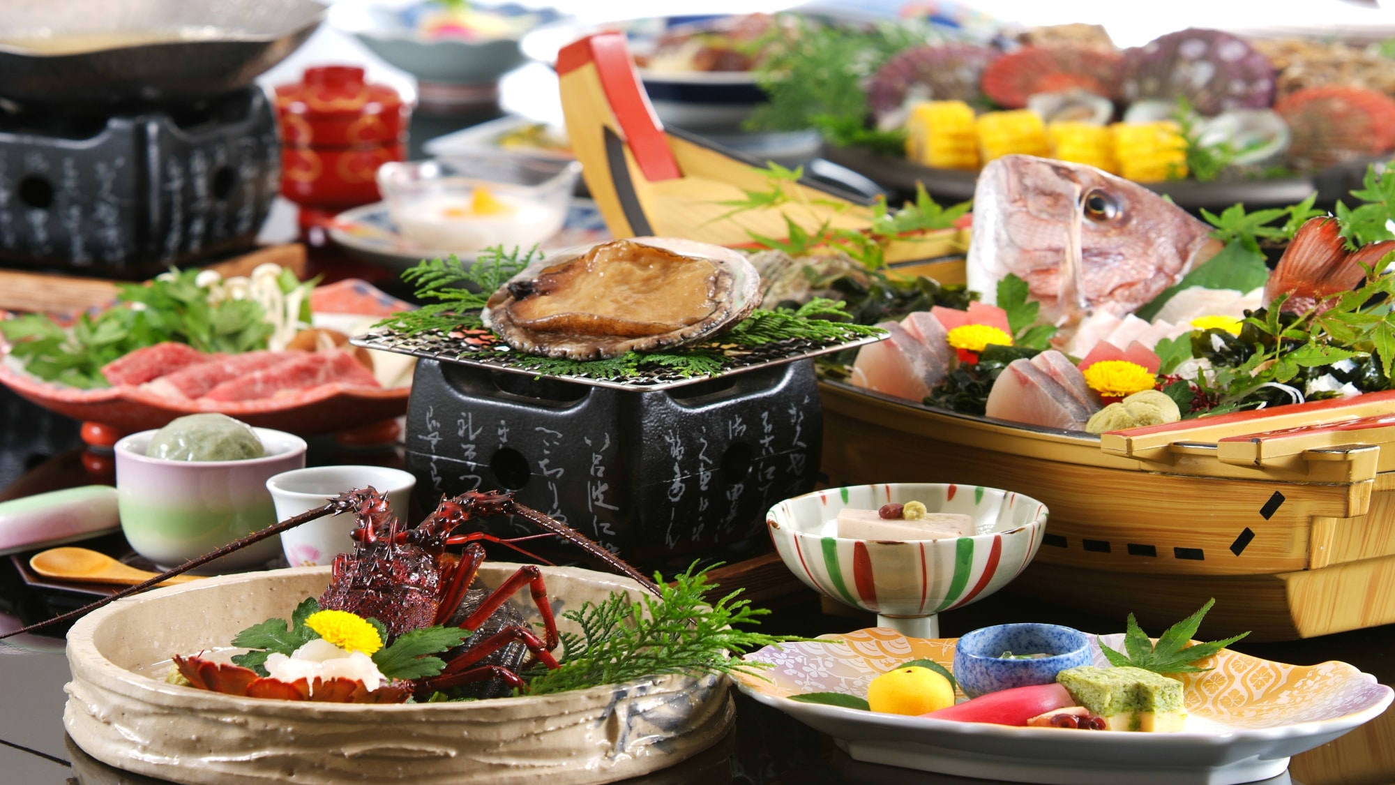 豪華龍蝦鮑魚懷石料理