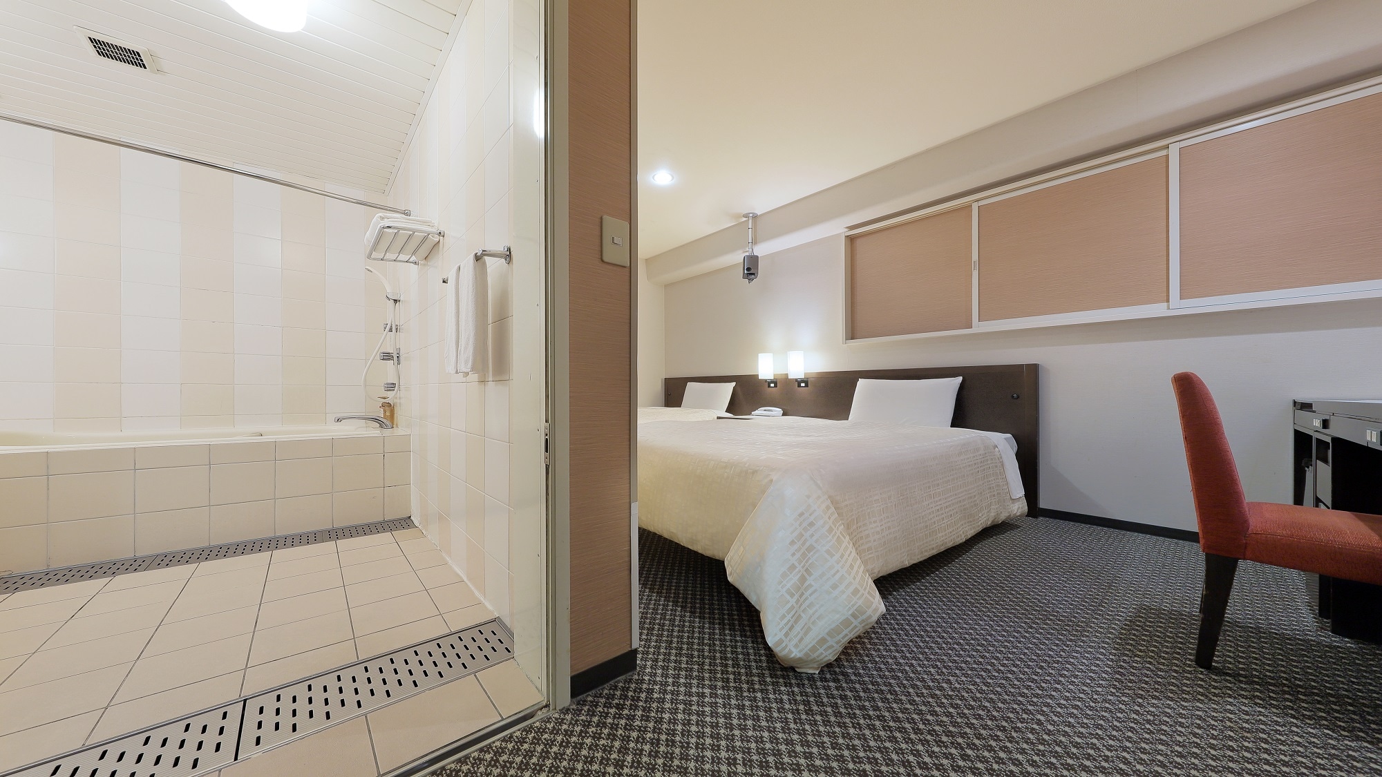 Universal Twin Room (Wheelchair accessible room with no steps)