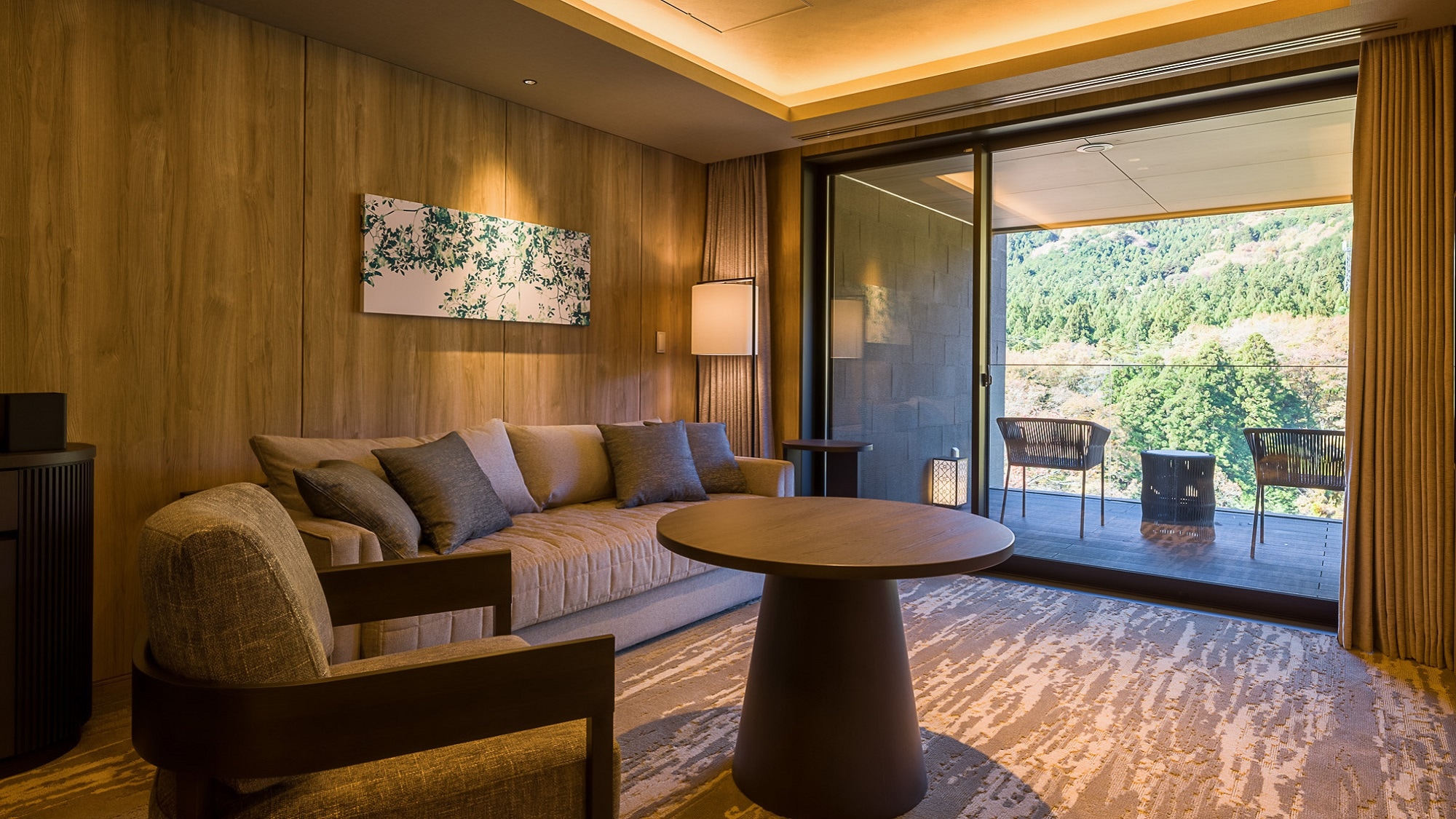 [Non-smoking] Deluxe Twin Room 59 square meters, all rooms with private terrace and open-air hot spring bath where you can feel the Kinugawa Valley up close