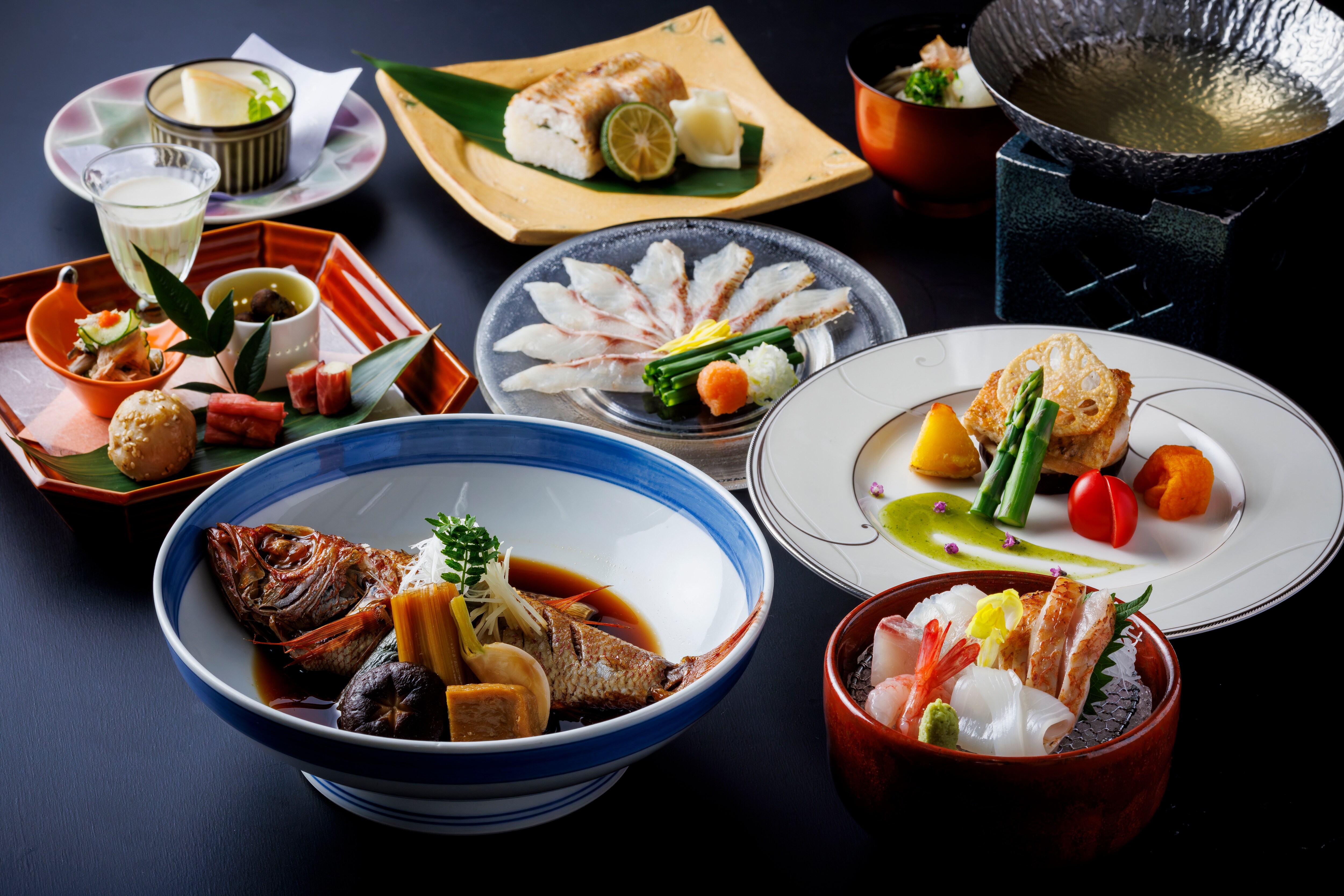 充满黑喉的怀石