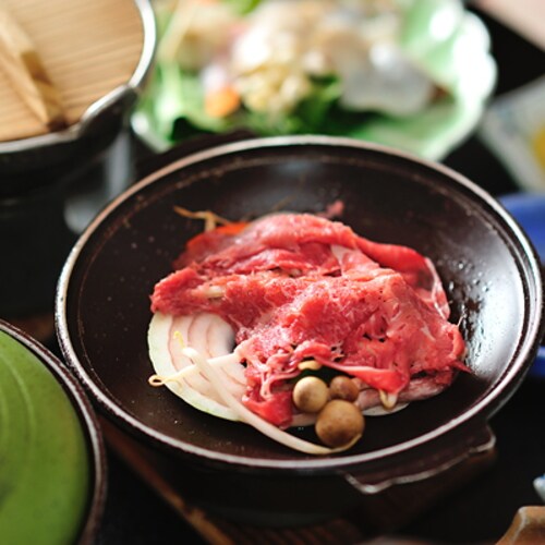 Beef yakiniku and vegetable set